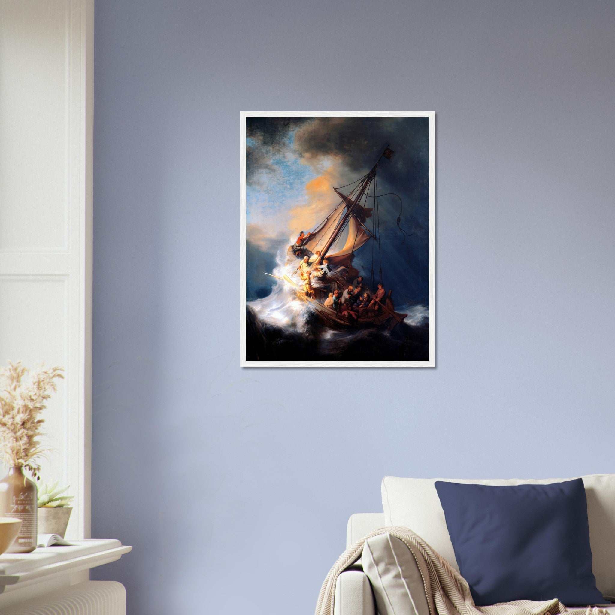 Storm Of The Sea Of Galilee Framed Print, Rembrandt - Storm Of The Sea Of Galilee Framed - WallArtPrints4U