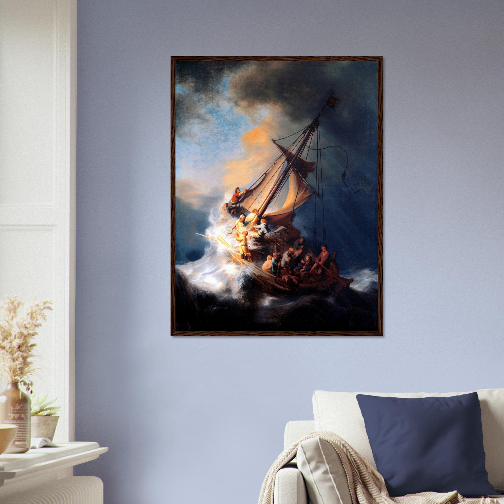 Storm Of The Sea Of Galilee Framed Print, Rembrandt - Storm Of The Sea Of Galilee Framed - WallArtPrints4U