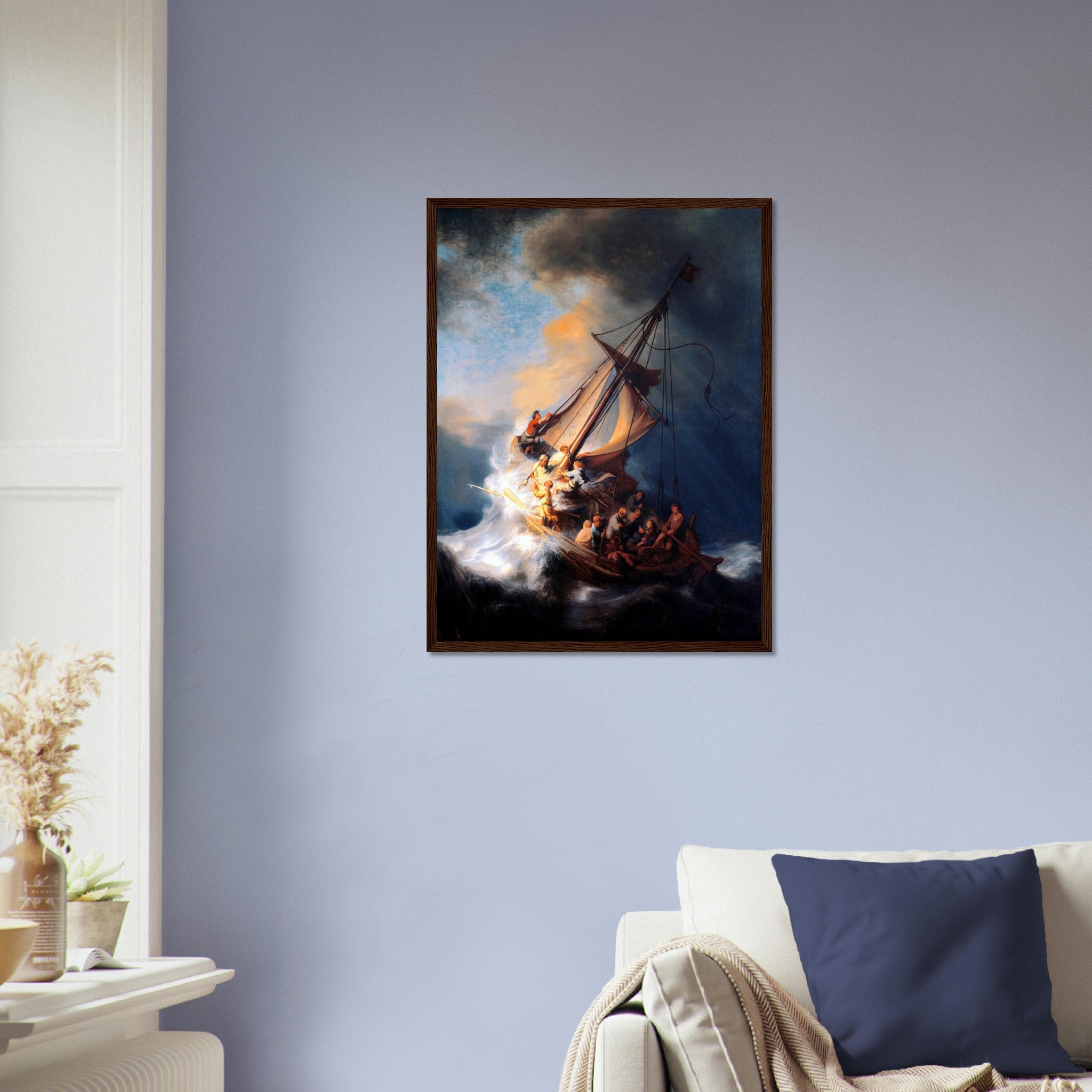 Storm Of The Sea Of Galilee Framed Print, Rembrandt - Storm Of The Sea Of Galilee Framed - WallArtPrints4U
