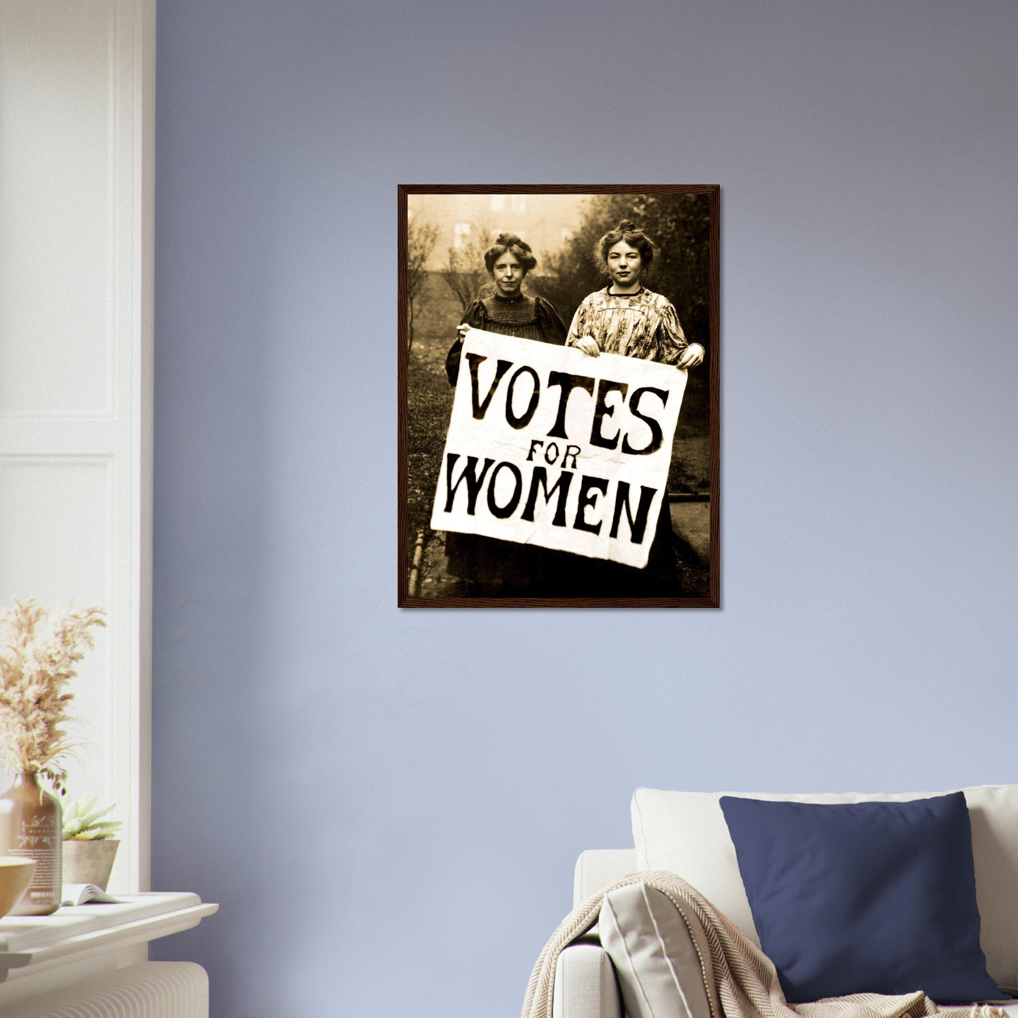 Suffragettes Framed Print, Votes For Women Print, Vintage Photo Christabel Pankhurst, Annie Kenney - WallArtPrints4U