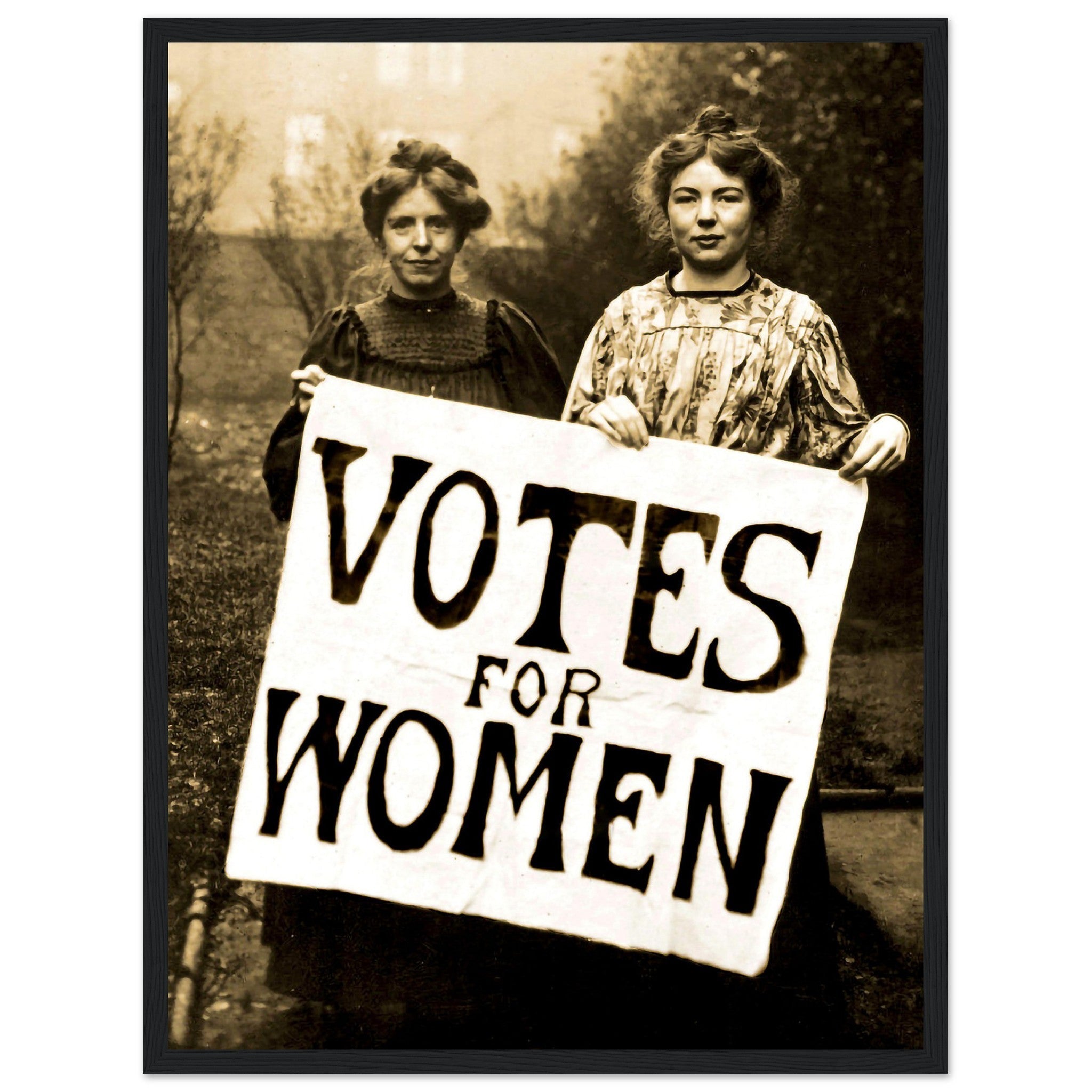 Suffragettes Framed Print, Votes For Women Print, Vintage Photo Christabel Pankhurst, Annie Kenney - WallArtPrints4U