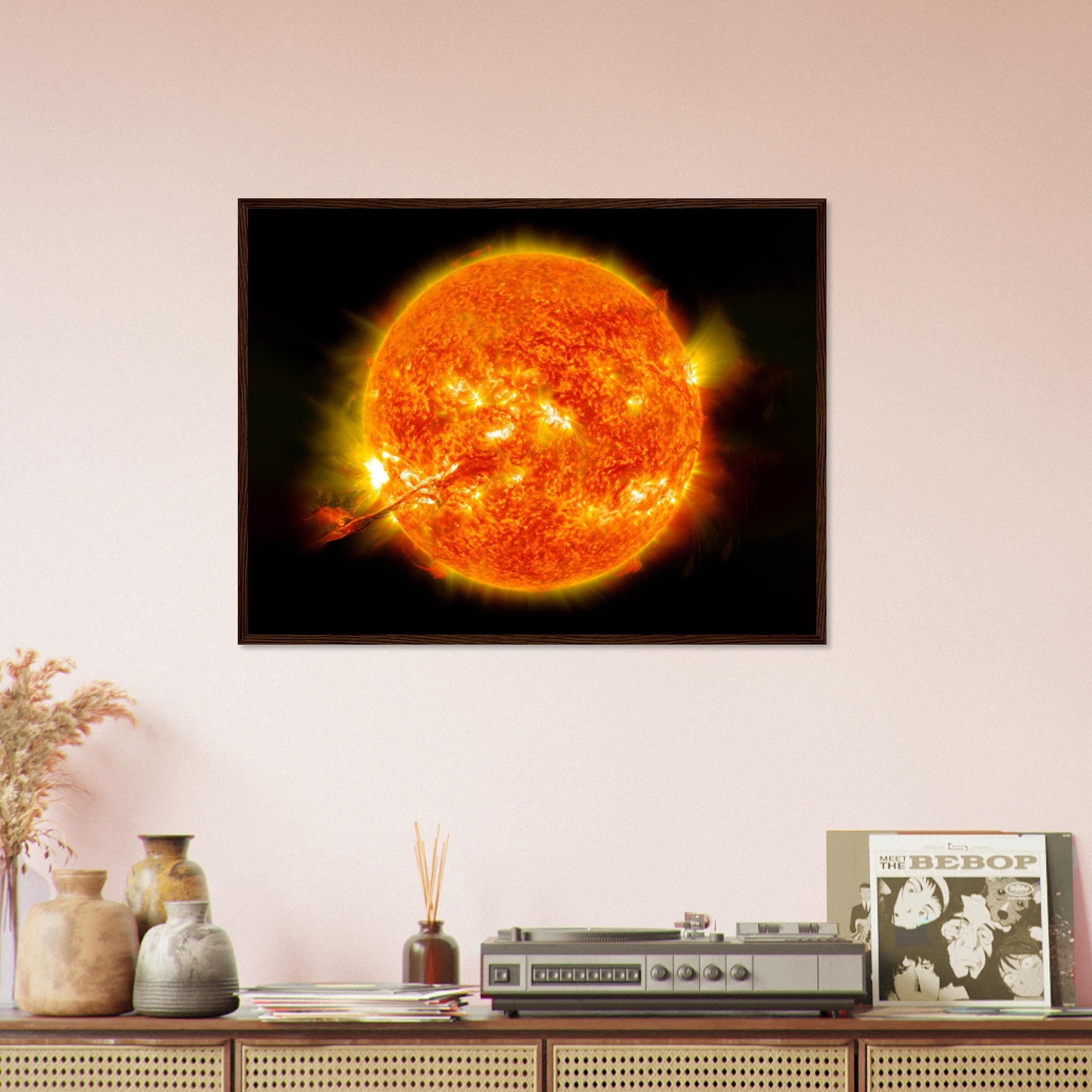 Sun Framed Print - Nasa Sun Eruption 2012 - Framed Of The Sun With Coronal Mass Ejection - WallArtPrints4U