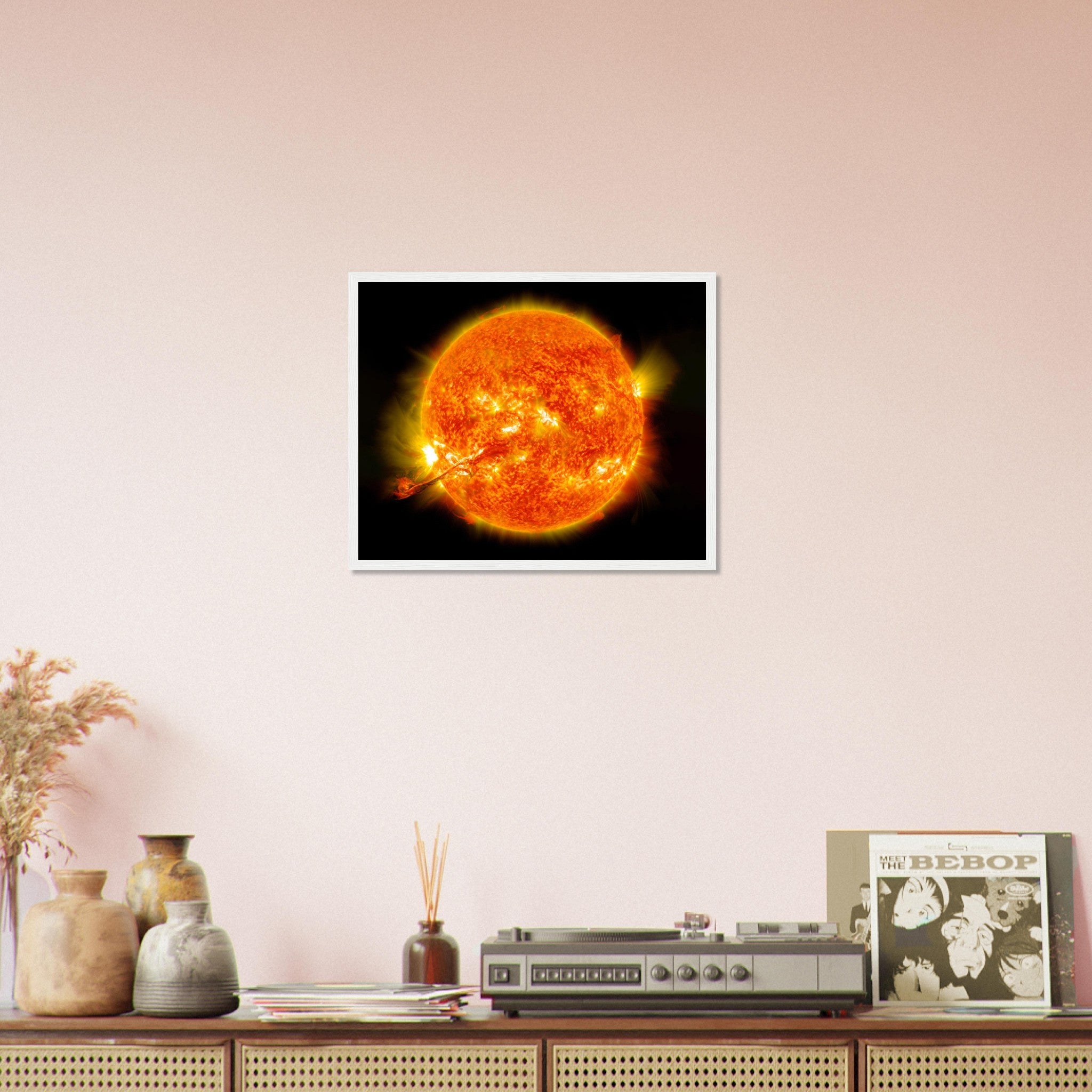 Sun Framed Print - Nasa Sun Eruption 2012 - Framed Of The Sun With Coronal Mass Ejection - WallArtPrints4U