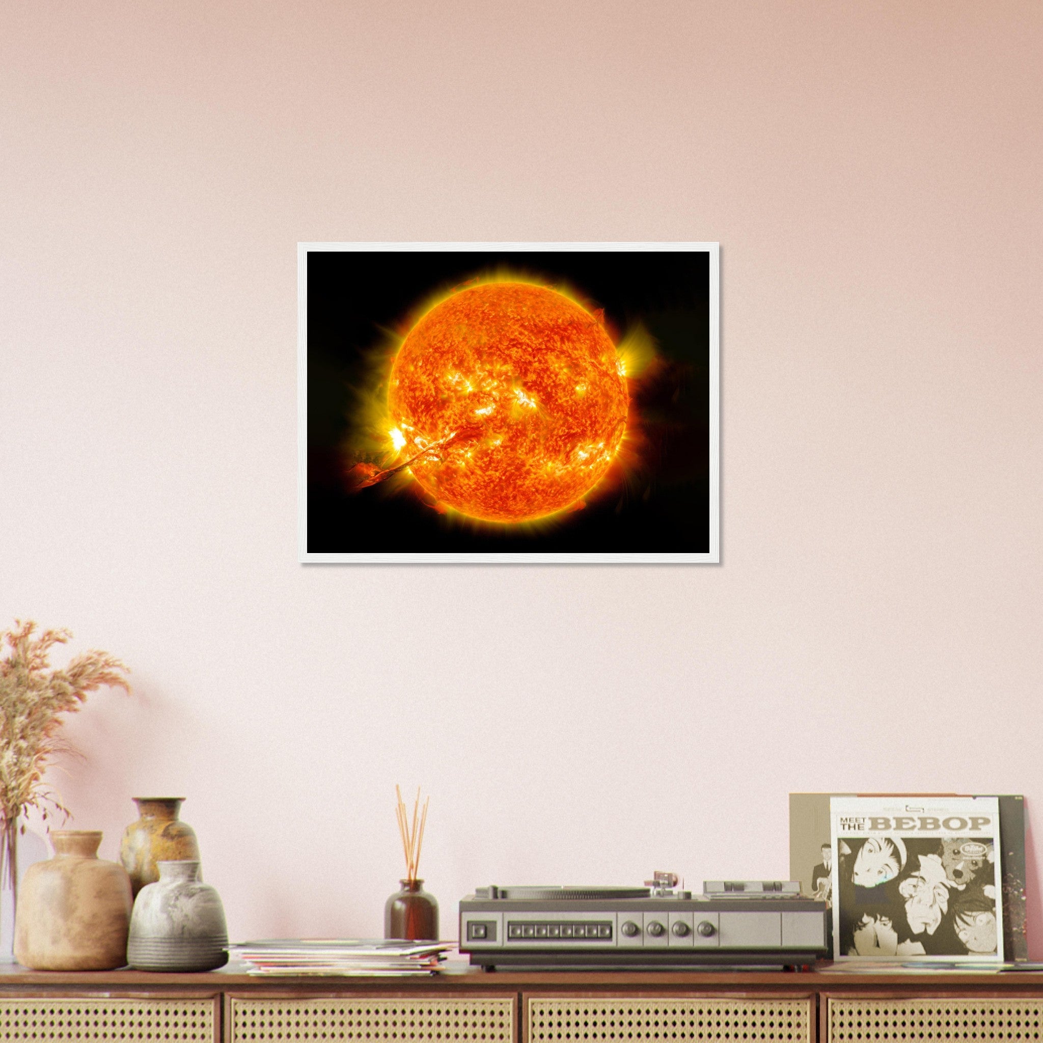 Sun Framed Print - Nasa Sun Eruption 2012 - Framed Of The Sun With Coronal Mass Ejection - WallArtPrints4U