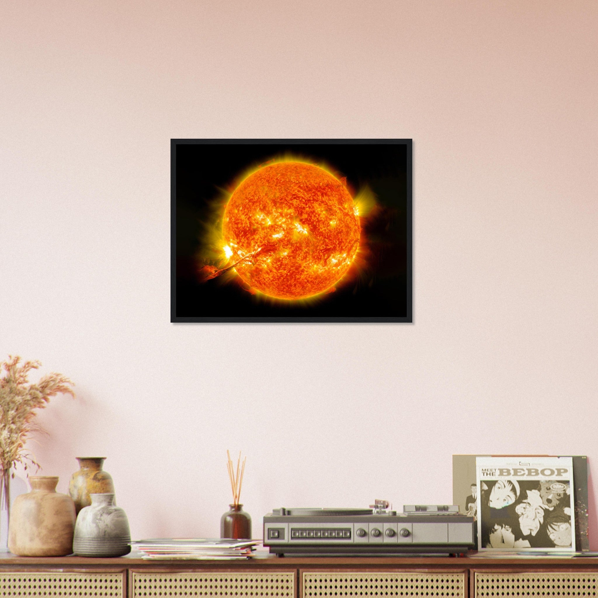 Sun Framed Print - Nasa Sun Eruption 2012 - Framed Of The Sun With Coronal Mass Ejection - WallArtPrints4U