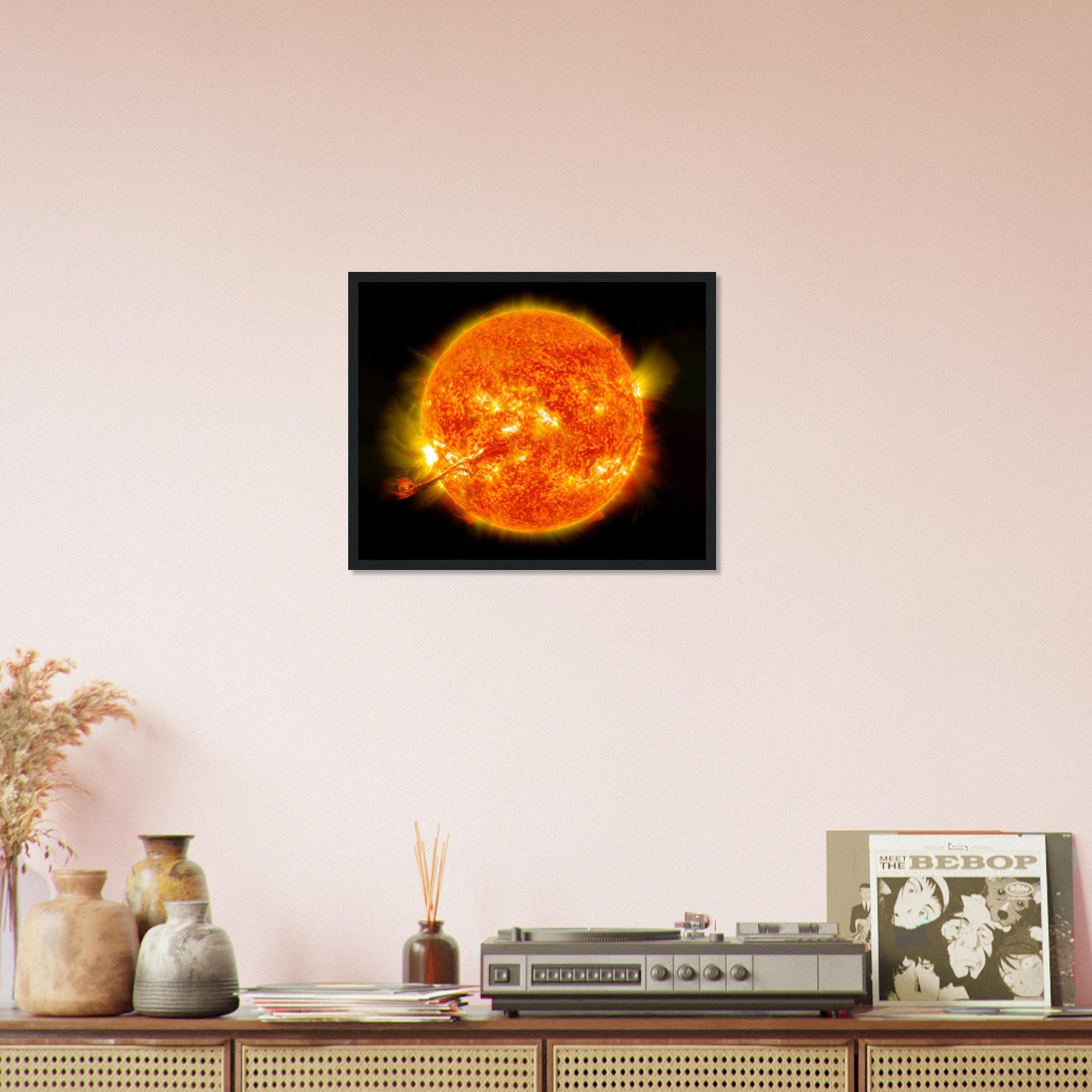 Sun Framed Print - Nasa Sun Eruption 2012 - Framed Of The Sun With Coronal Mass Ejection - WallArtPrints4U