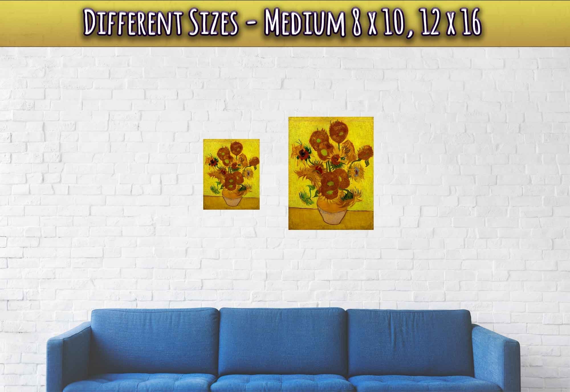 Sunflowers Poster, Vincent Van Gogh, From 1888, - WallArtPrints4U