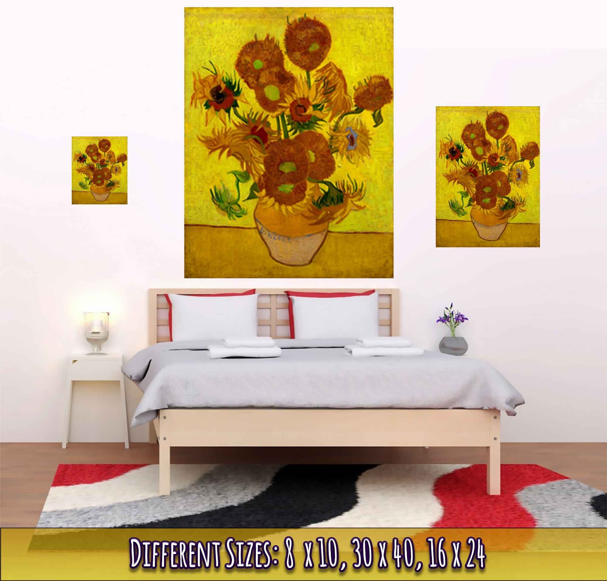 Sunflowers Poster, Vincent Van Gogh, From 1888, - WallArtPrints4U