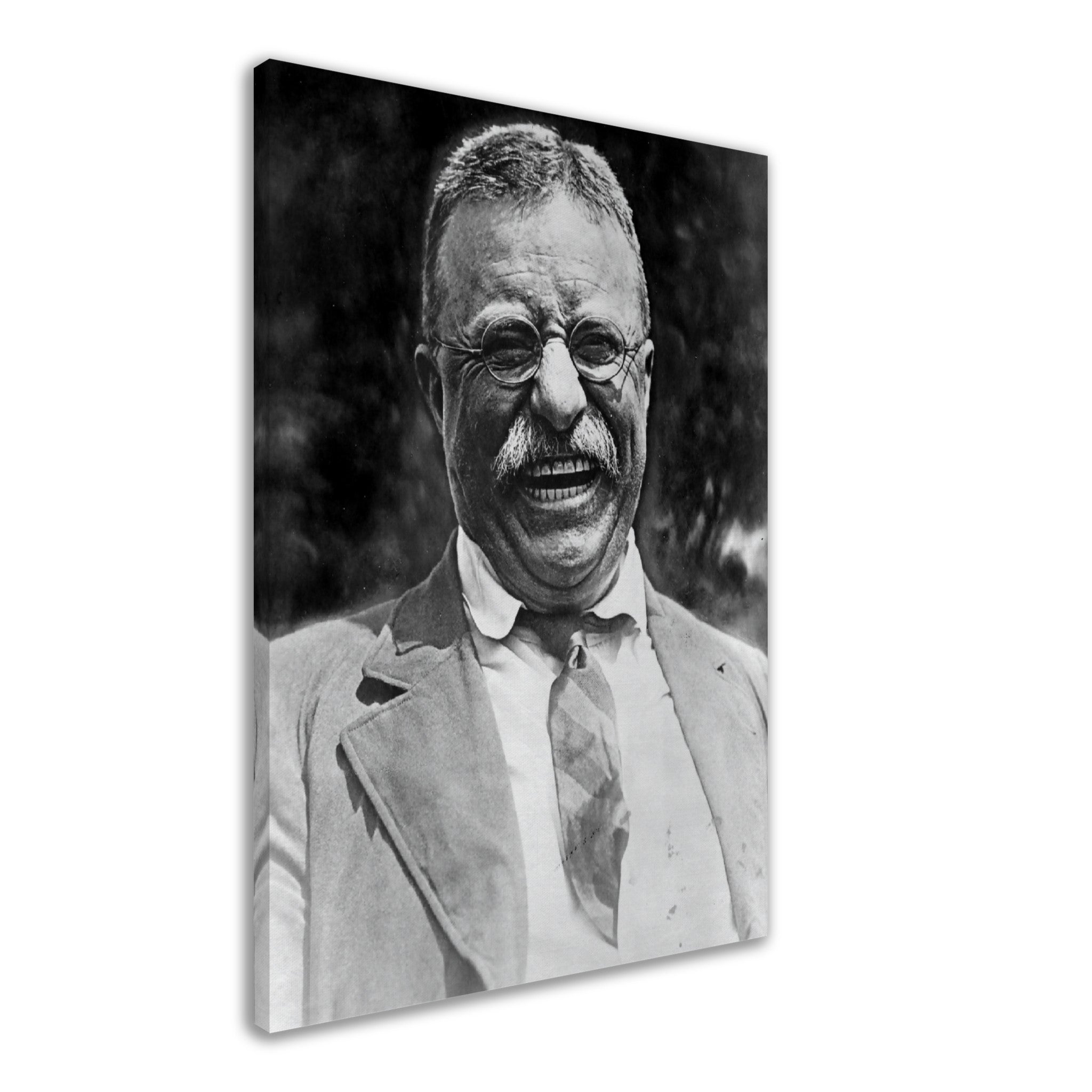 Teddy Roosevelt Canvas, Father Of The Teddy Bear, Vintage Photo Theodore Roosevelt Canvas Print Great White Chief - WallArtPrints4U