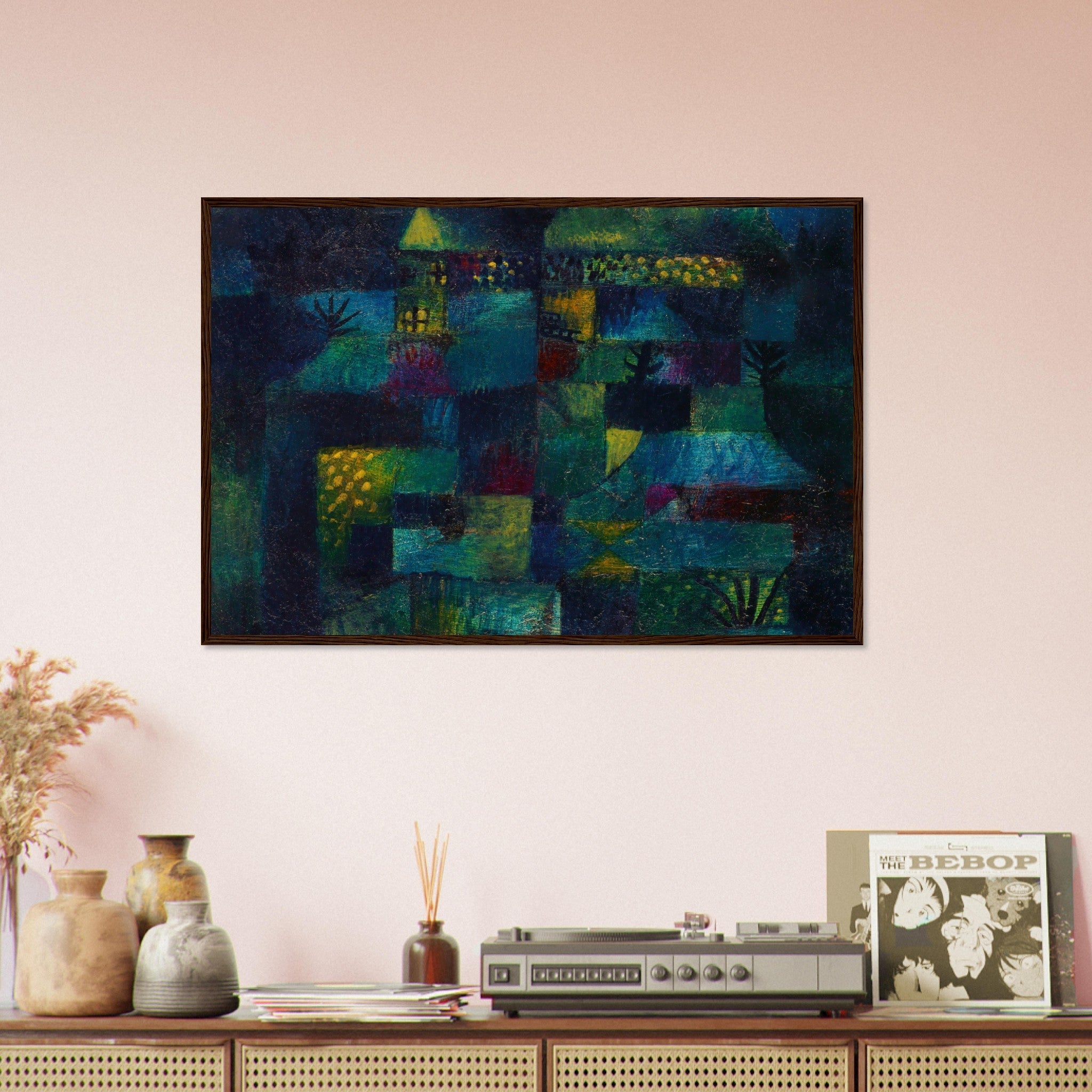 Terraced Garden Framed Print, Paul Klee Frameds Abstract Terraced Garden Art - WallArtPrints4U