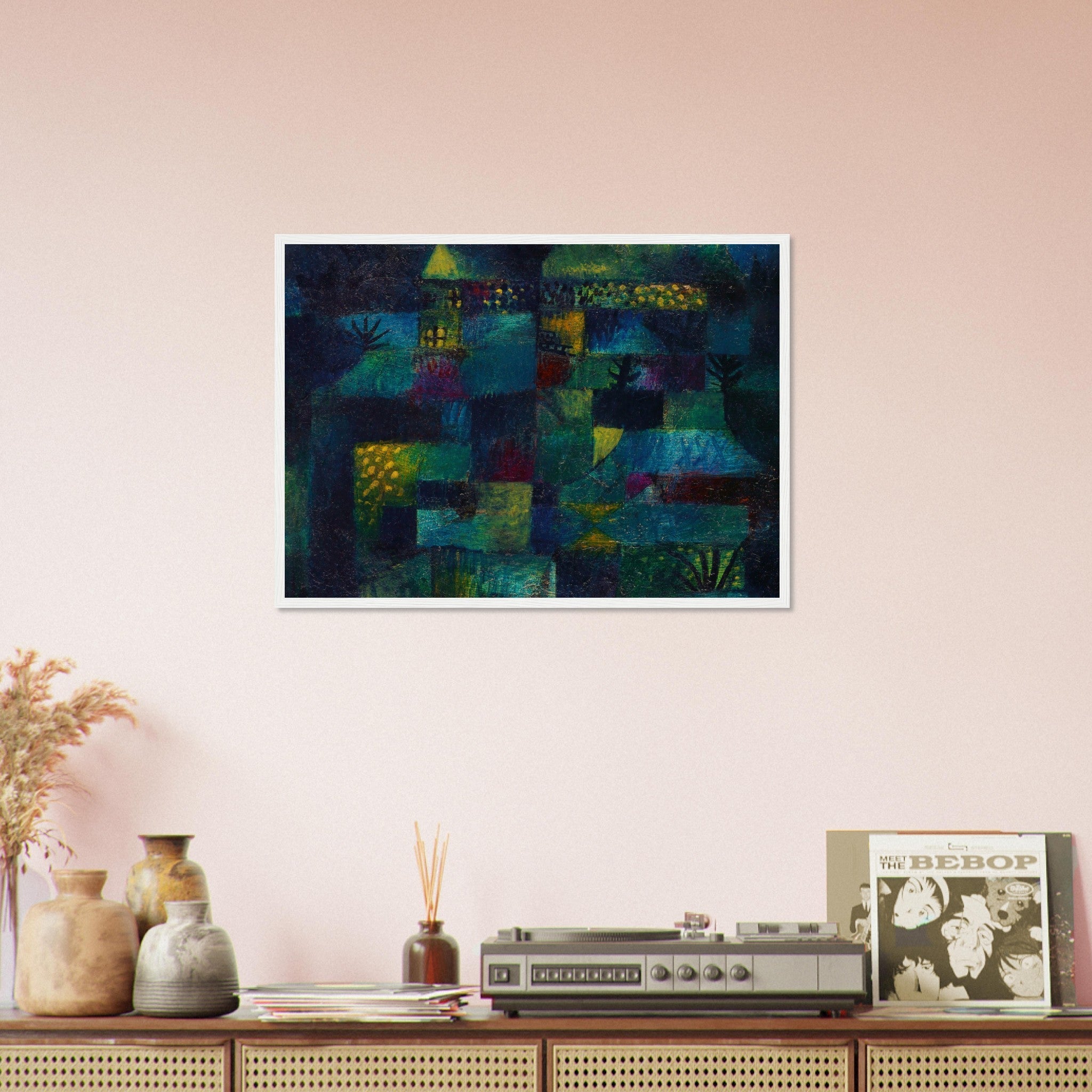 Terraced Garden Framed Print, Paul Klee Frameds Abstract Terraced Garden Art - WallArtPrints4U