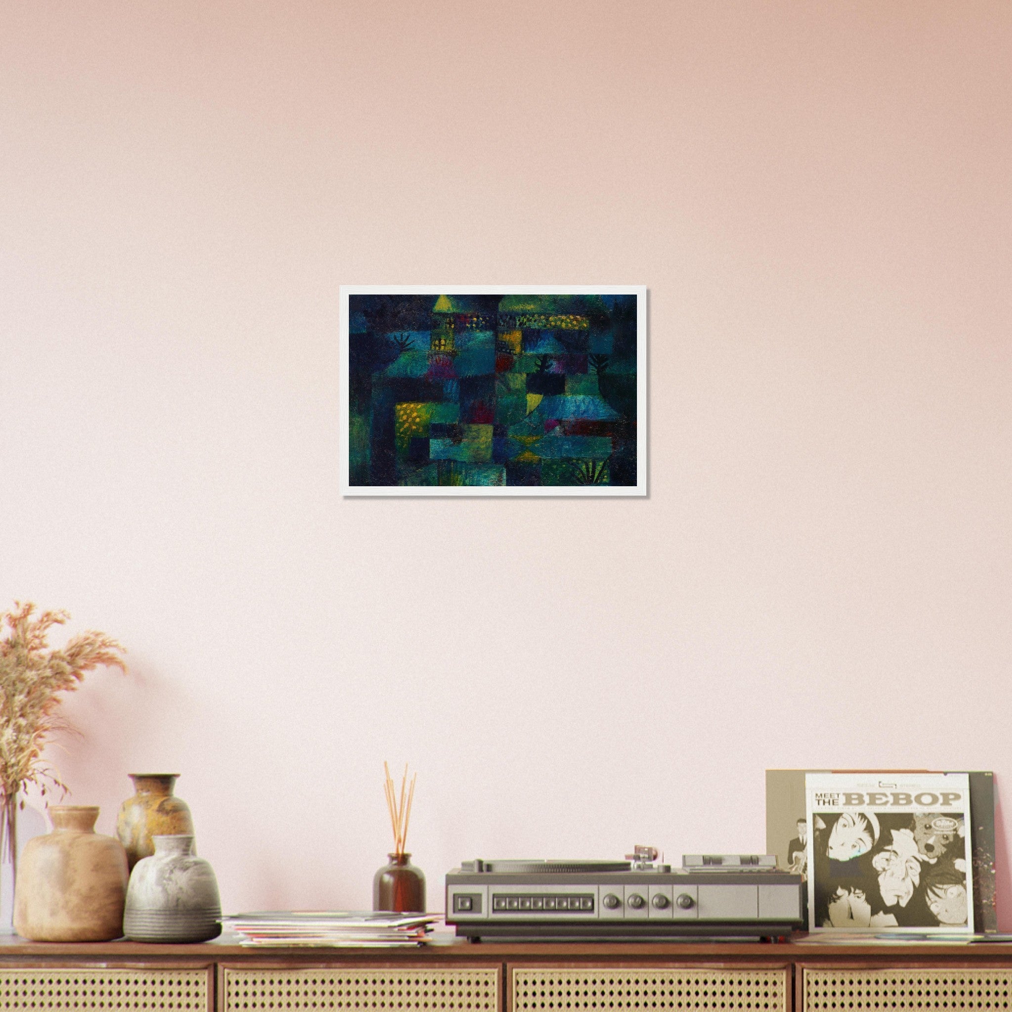 Terraced Garden Framed Print, Paul Klee Frameds Abstract Terraced Garden Art - WallArtPrints4U