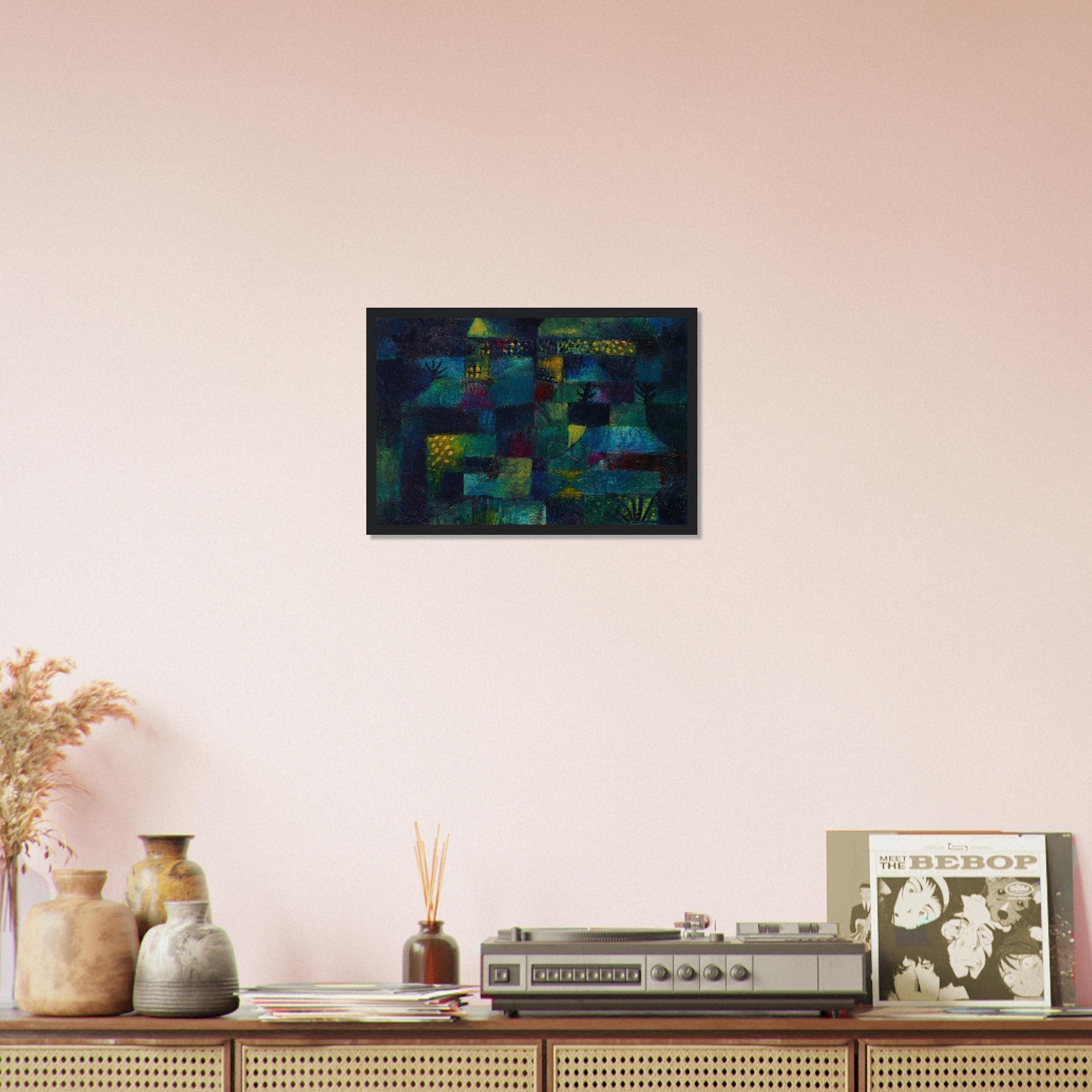 Terraced Garden Framed Print, Paul Klee Frameds Abstract Terraced Garden Art - WallArtPrints4U