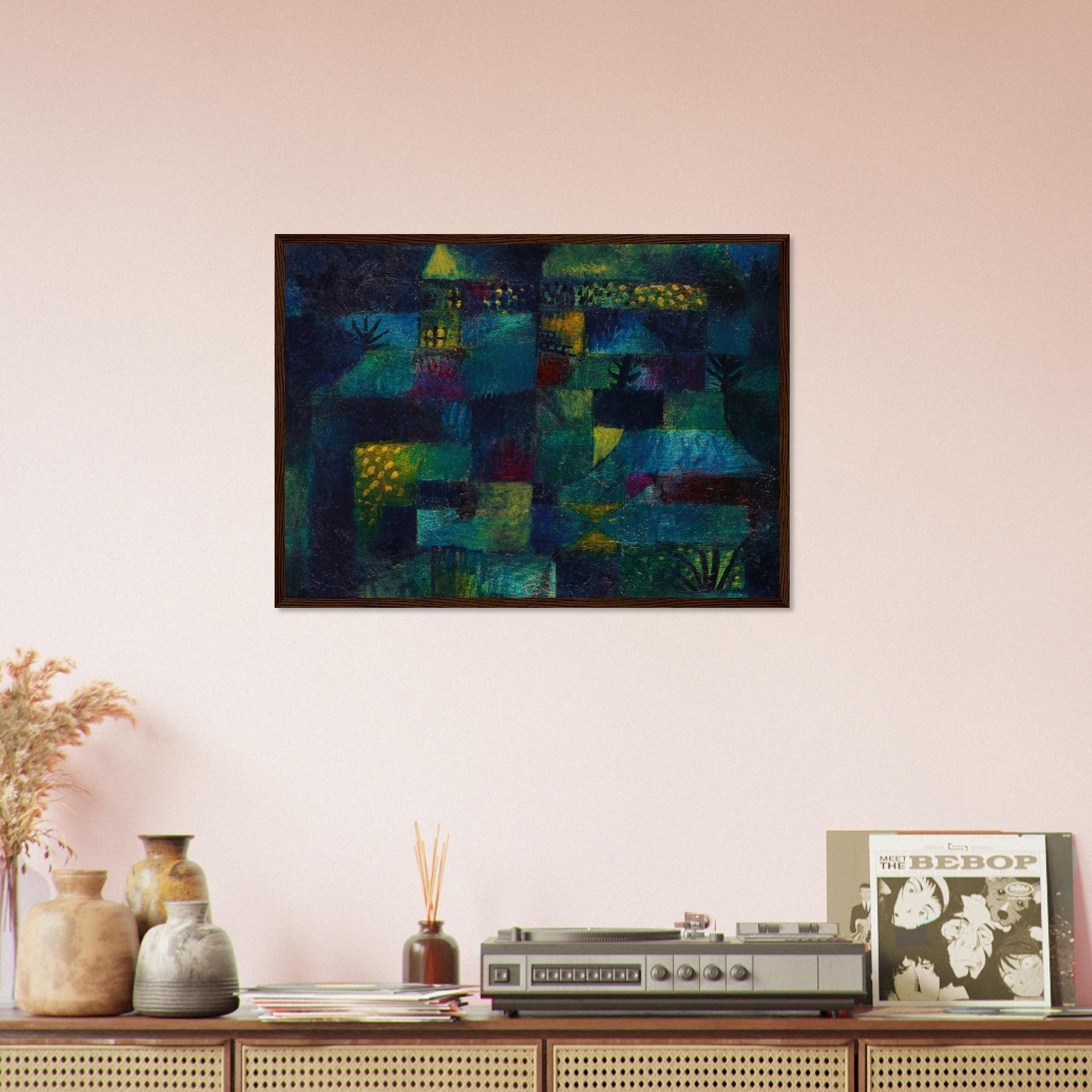 Terraced Garden Framed Print, Paul Klee Frameds Abstract Terraced Garden Art - WallArtPrints4U