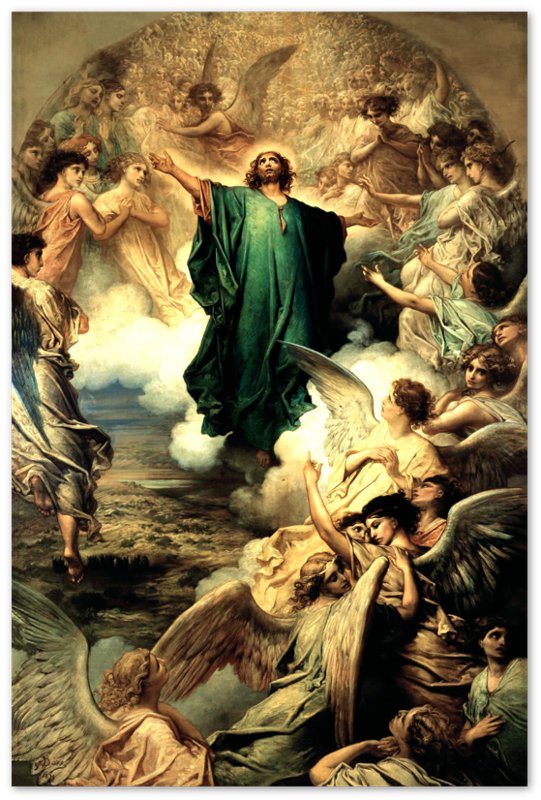 The Ascension Poster, Christian Poster, Gustav Dore Print - WallArtPrints4U