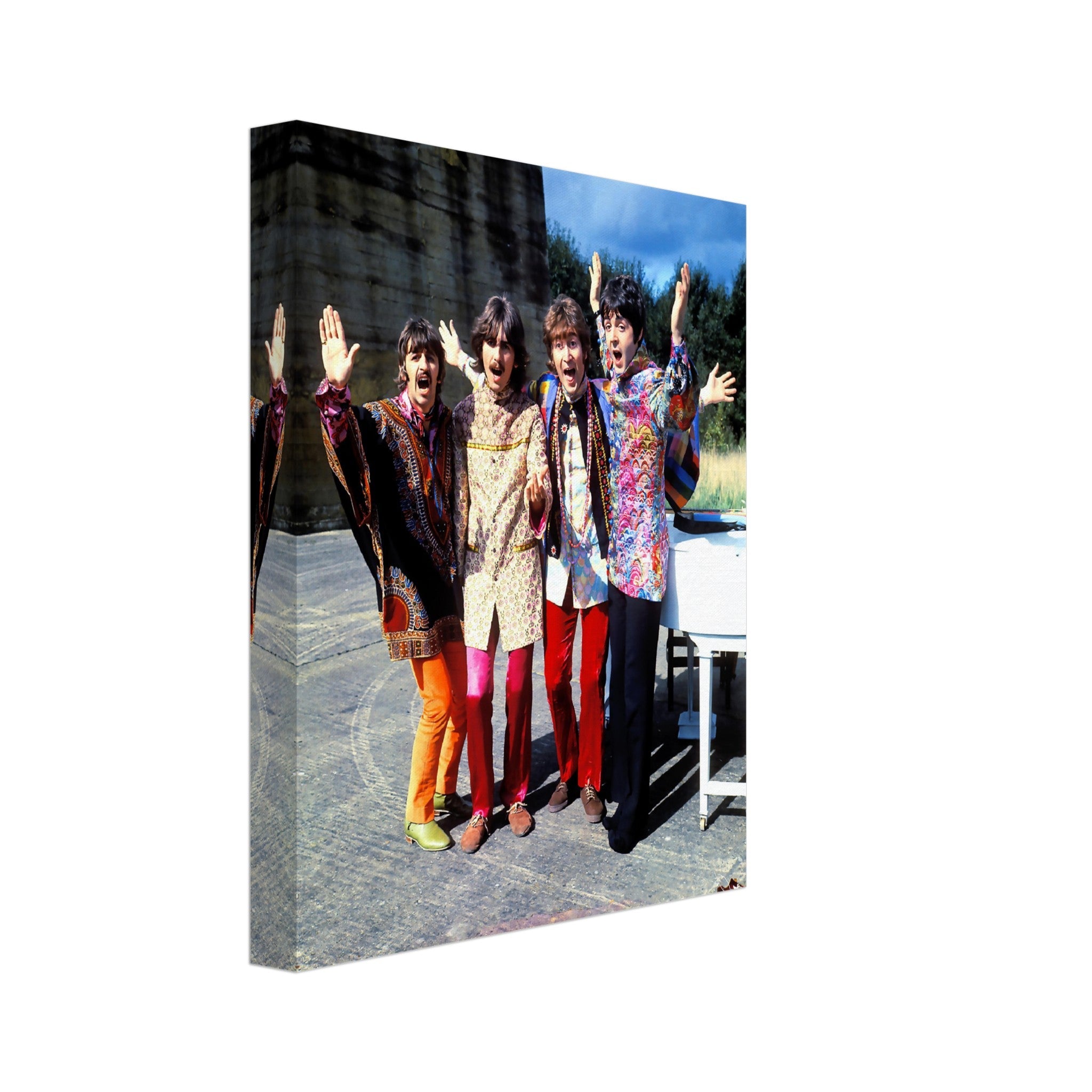 The Beatles Canvas, Magical Mystery Tour, Vintage Photo Portrait - The Beatles Art Canvas Print - WallArtPrints4U