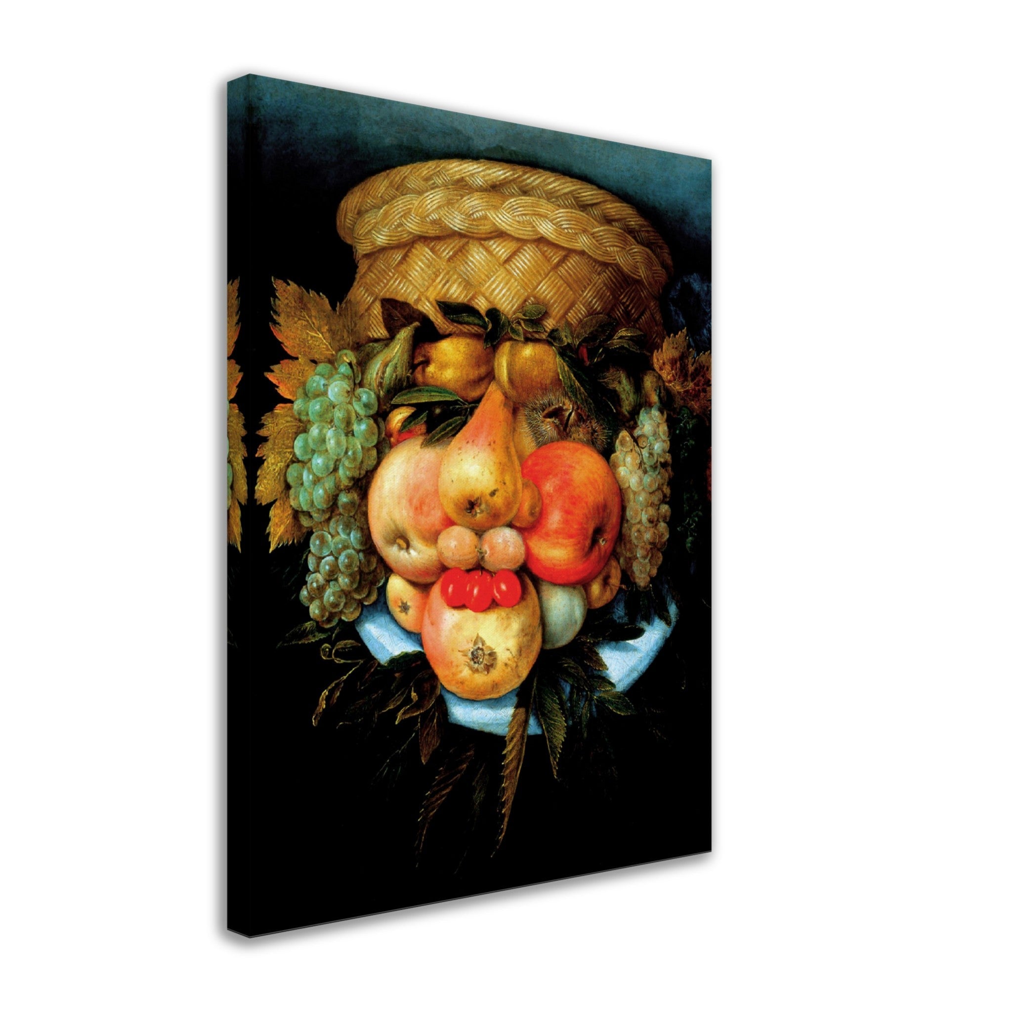 The Fruit Basket Canvas - Giuseppe Arcimboldo Canvas Print - WallArtPrints4U