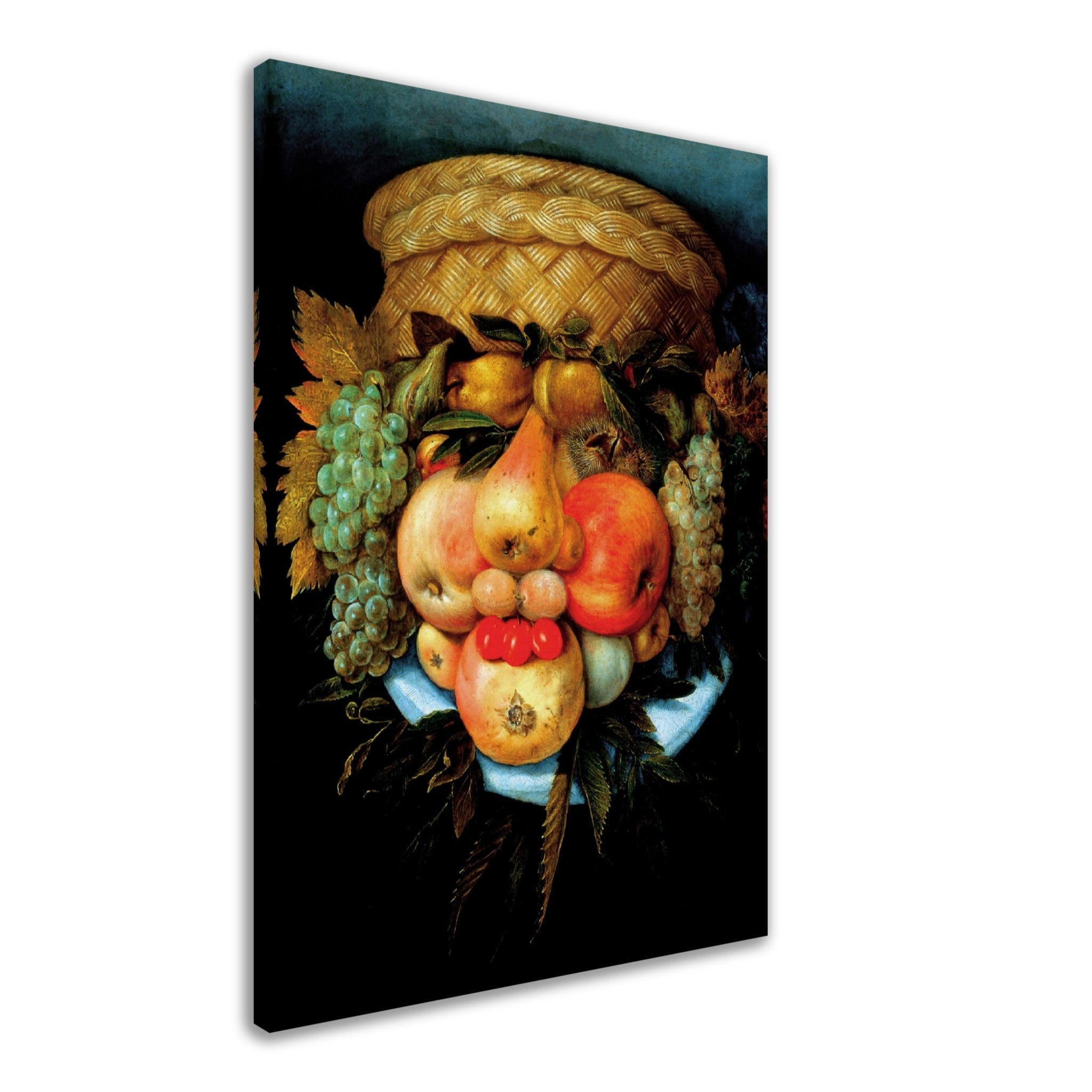 The Fruit Basket Canvas - Giuseppe Arcimboldo Canvas Print - WallArtPrints4U