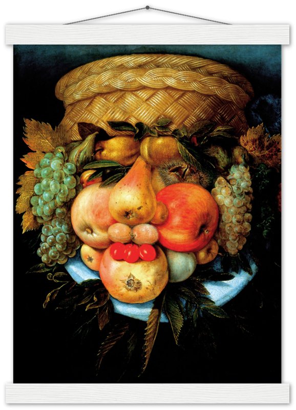 The Fruit Basket Poster - Giuseppe Arcimboldo Poster Print - WallArtPrints4U