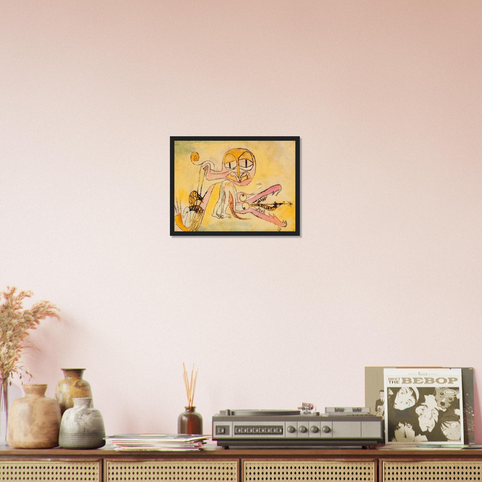 The Hypocrites Framed Print, Abstract Art Framed, Paul Klee, The Hypocrites Framed - WallArtPrints4U