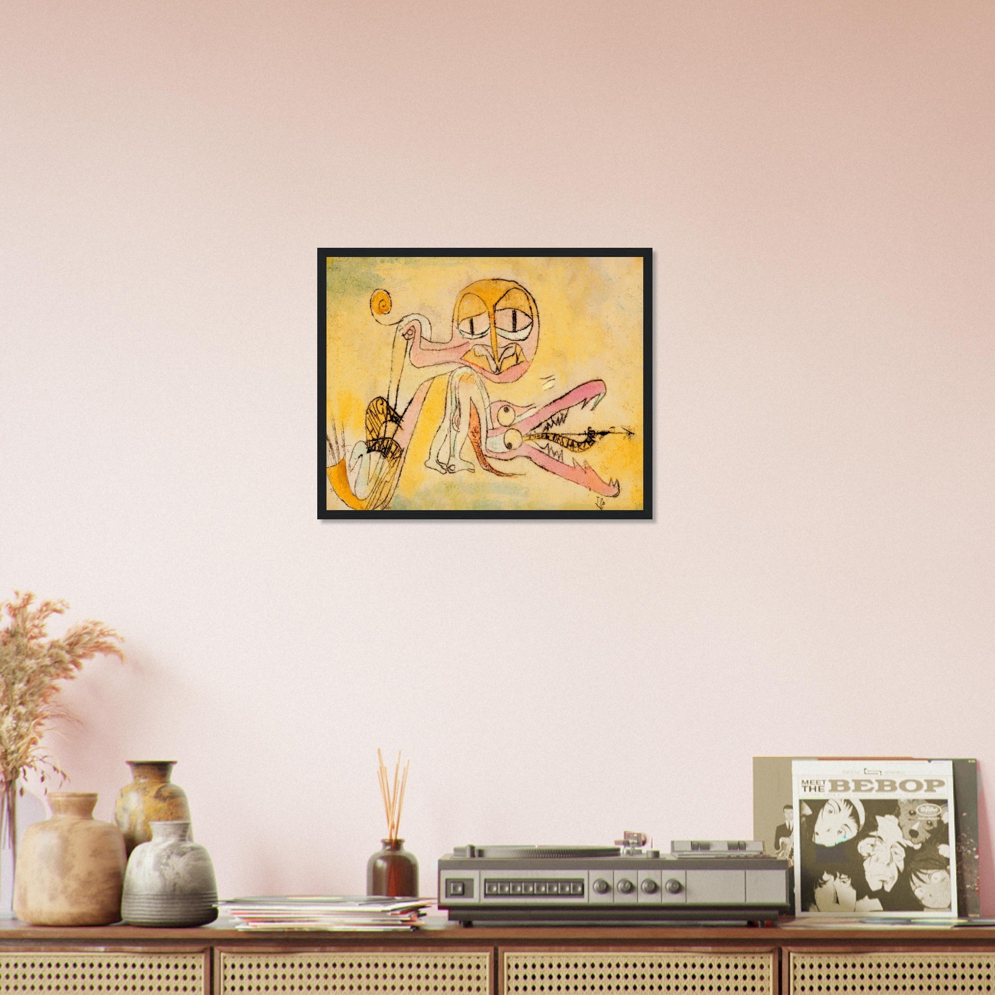 The Hypocrites Framed Print, Abstract Art Framed, Paul Klee, The Hypocrites Framed - WallArtPrints4U