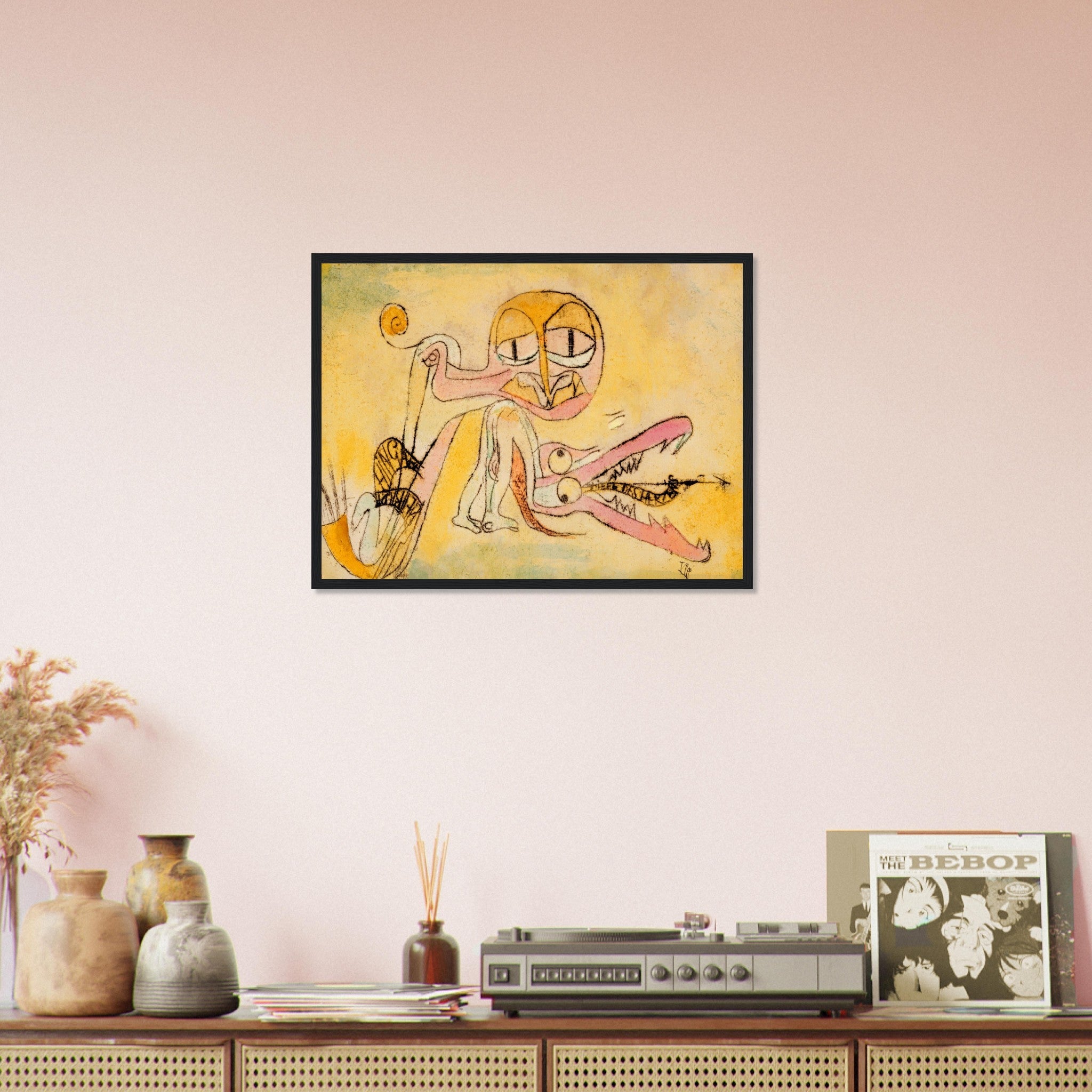 The Hypocrites Framed Print, Abstract Art Framed, Paul Klee, The Hypocrites Framed - WallArtPrints4U