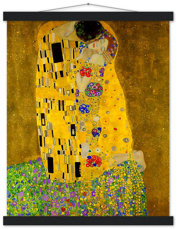 The Kiss Poster, Gustav Klimt - The Kiss Print 1907 - WallArtPrints4U