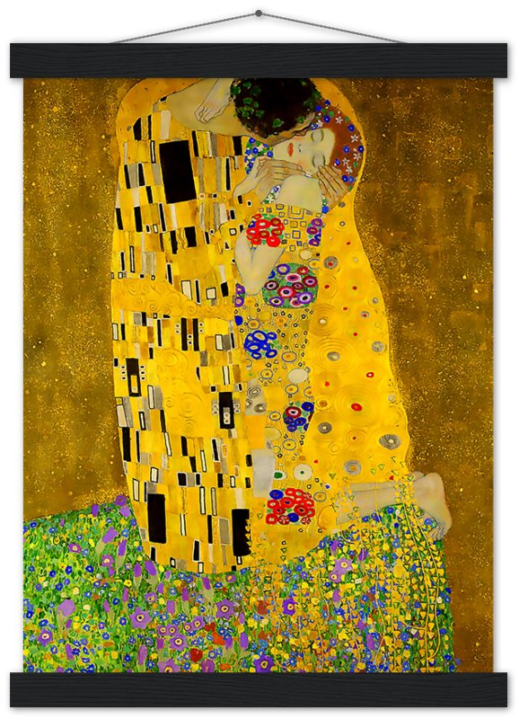 The Kiss Poster, Gustav Klimt - The Kiss Print 1907 - WallArtPrints4U