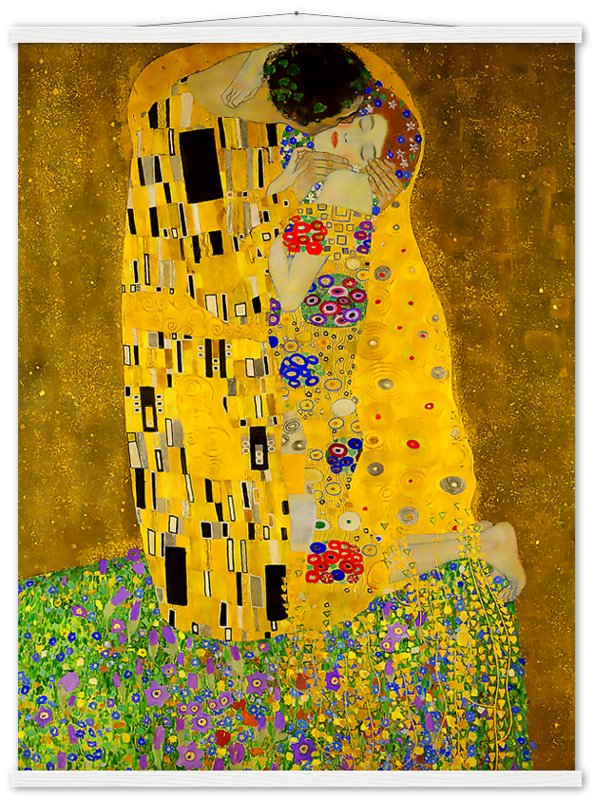 The Kiss Poster, Gustav Klimt - The Kiss Print 1907 - WallArtPrints4U