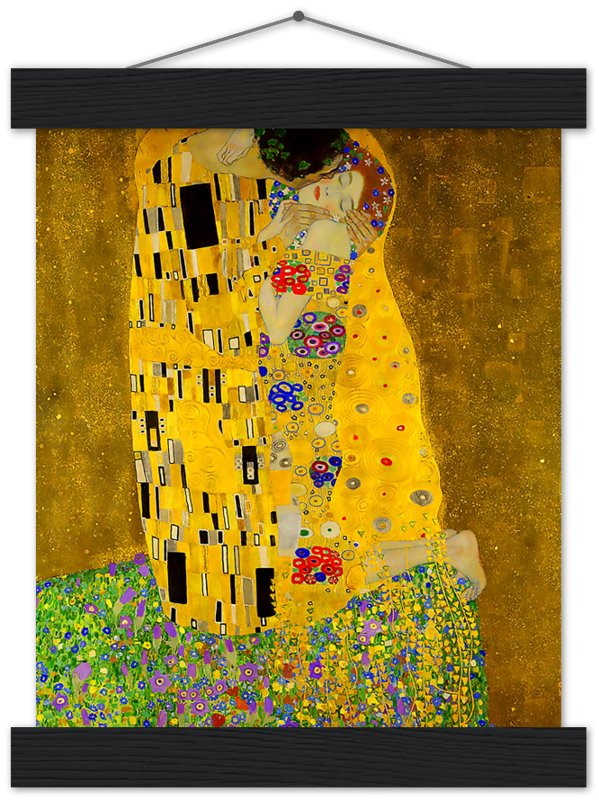 The Kiss Poster, Gustav Klimt - The Kiss Print 1907 - WallArtPrints4U