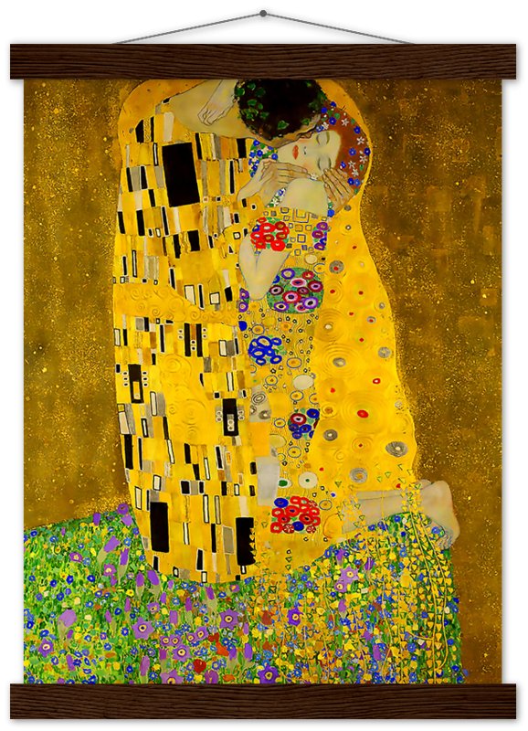 The Kiss Poster, Gustav Klimt - The Kiss Print 1907 - WallArtPrints4U