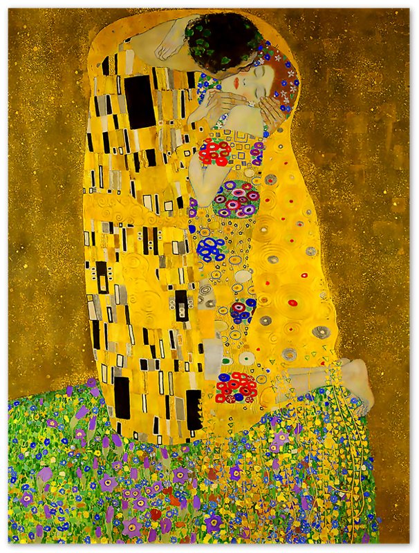 The Kiss Poster, Gustav Klimt - The Kiss Print 1907 - WallArtPrints4U