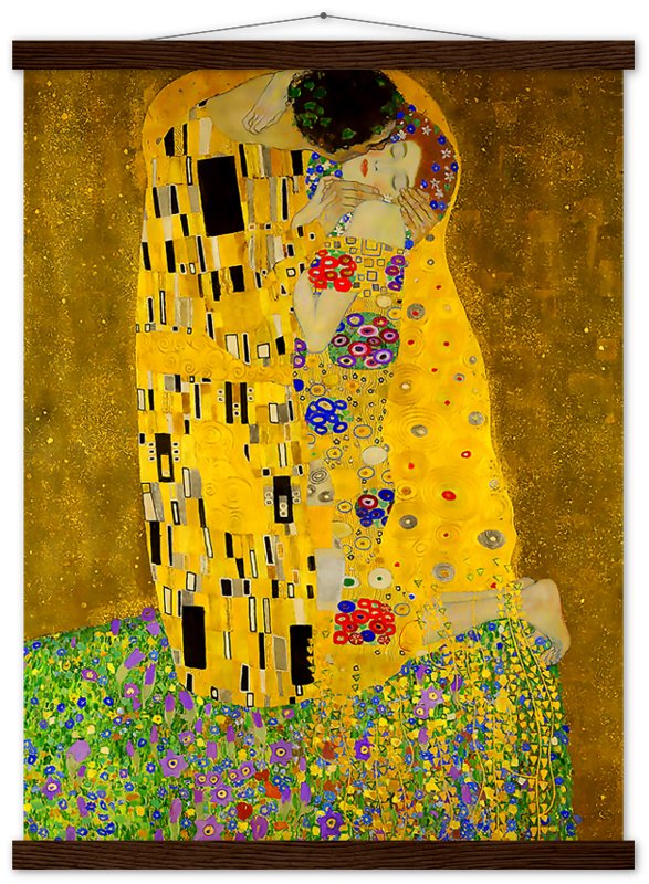 The Kiss Poster, Gustav Klimt - The Kiss Print 1907 - WallArtPrints4U