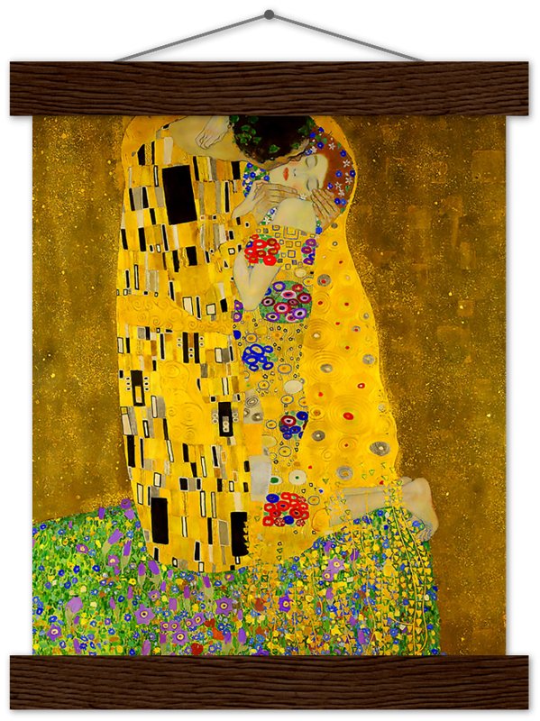 The Kiss Poster, Gustav Klimt - The Kiss Print 1907 - WallArtPrints4U