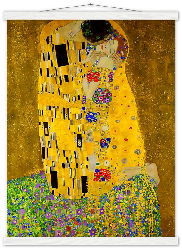 The Kiss Poster, Gustav Klimt - The Kiss Print 1907 - WallArtPrints4U