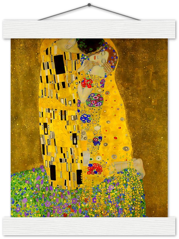 The Kiss Poster, Gustav Klimt - The Kiss Print 1907 - WallArtPrints4U