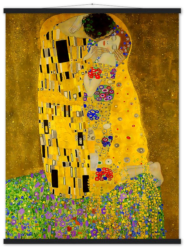 The Kiss Poster, Gustav Klimt - The Kiss Print 1907 - WallArtPrints4U