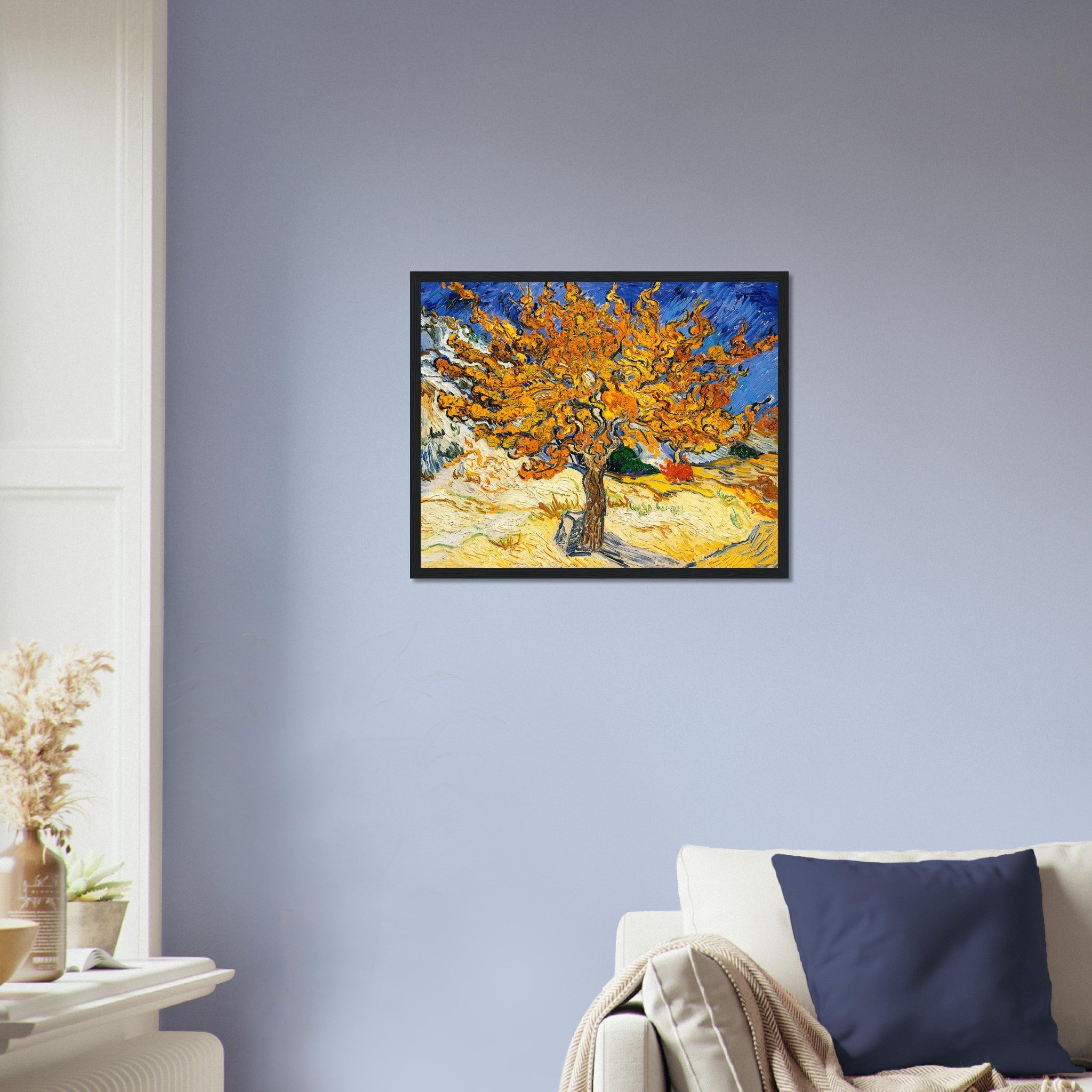 The Mulberry Tree Framed Print, Vincent Van Gogh 1889 Vintage Fall Tree Framed - WallArtPrints4U