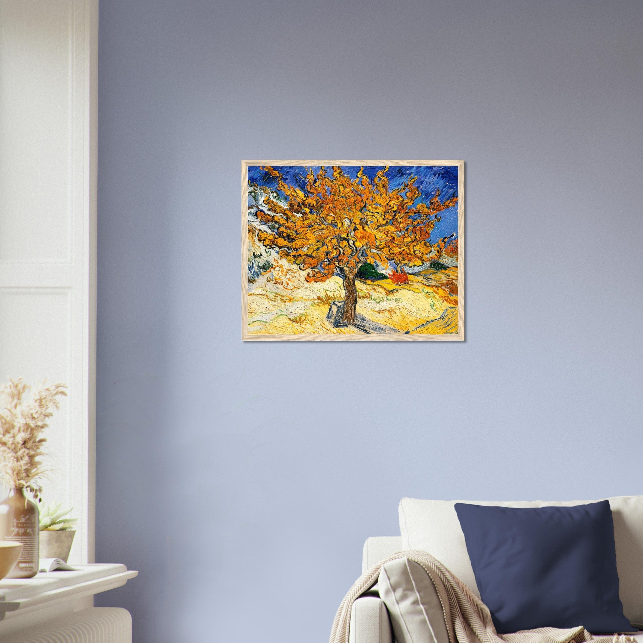 The Mulberry Tree Framed Print, Vincent Van Gogh 1889 Vintage Fall Tree Framed - WallArtPrints4U
