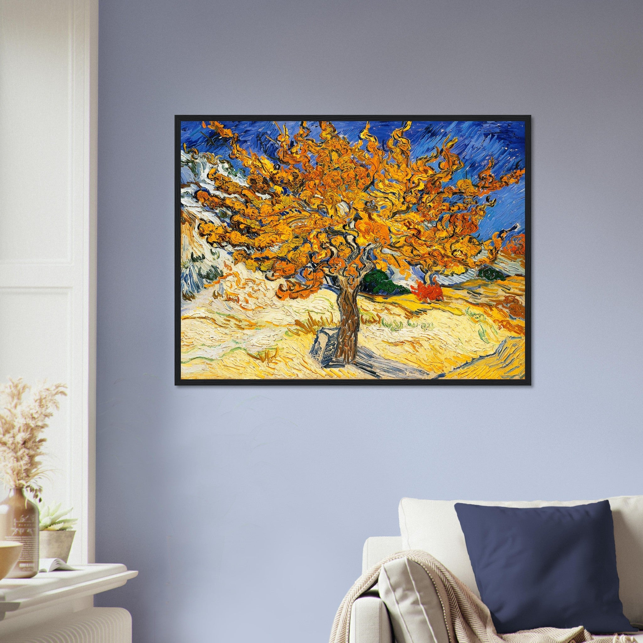 The Mulberry Tree Framed Print, Vincent Van Gogh 1889 Vintage Fall Tree Framed - WallArtPrints4U