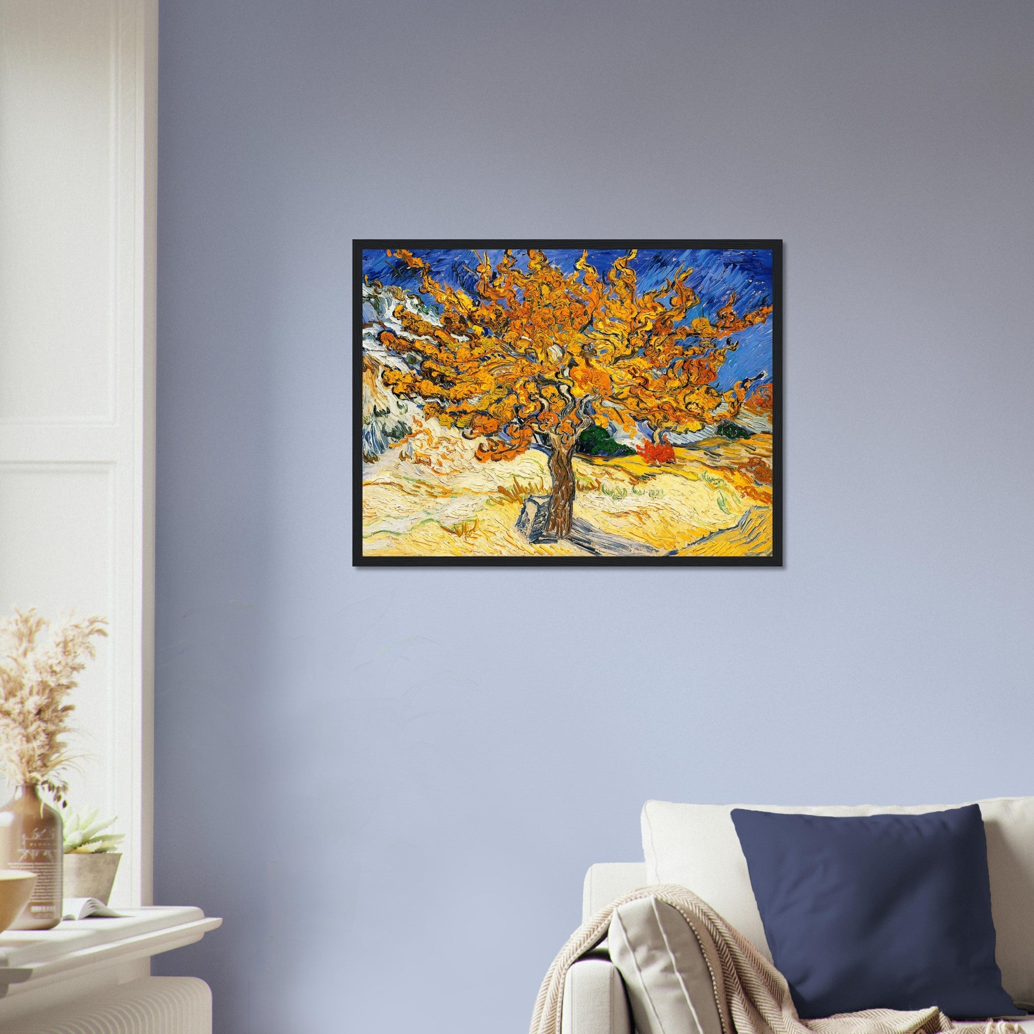 The Mulberry Tree Framed Print, Vincent Van Gogh 1889 Vintage Fall Tree Framed - WallArtPrints4U
