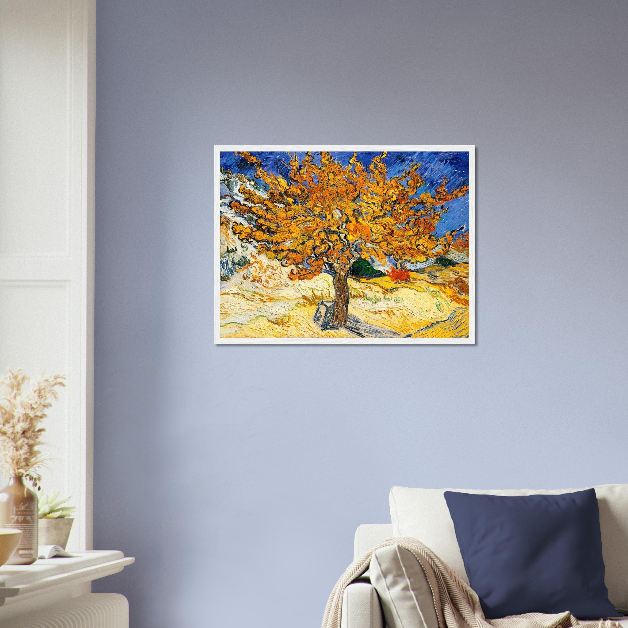 The Mulberry Tree Framed Print, Vincent Van Gogh 1889 Vintage Fall Tree Framed - WallArtPrints4U