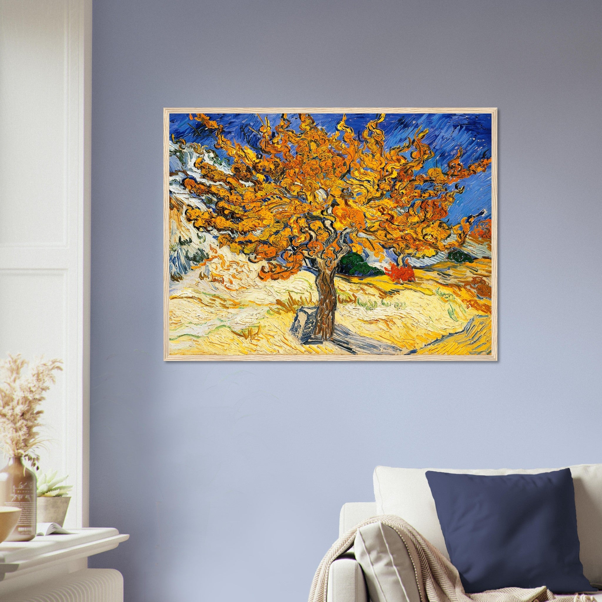 The Mulberry Tree Framed Print, Vincent Van Gogh 1889 Vintage Fall Tree Framed - WallArtPrints4U