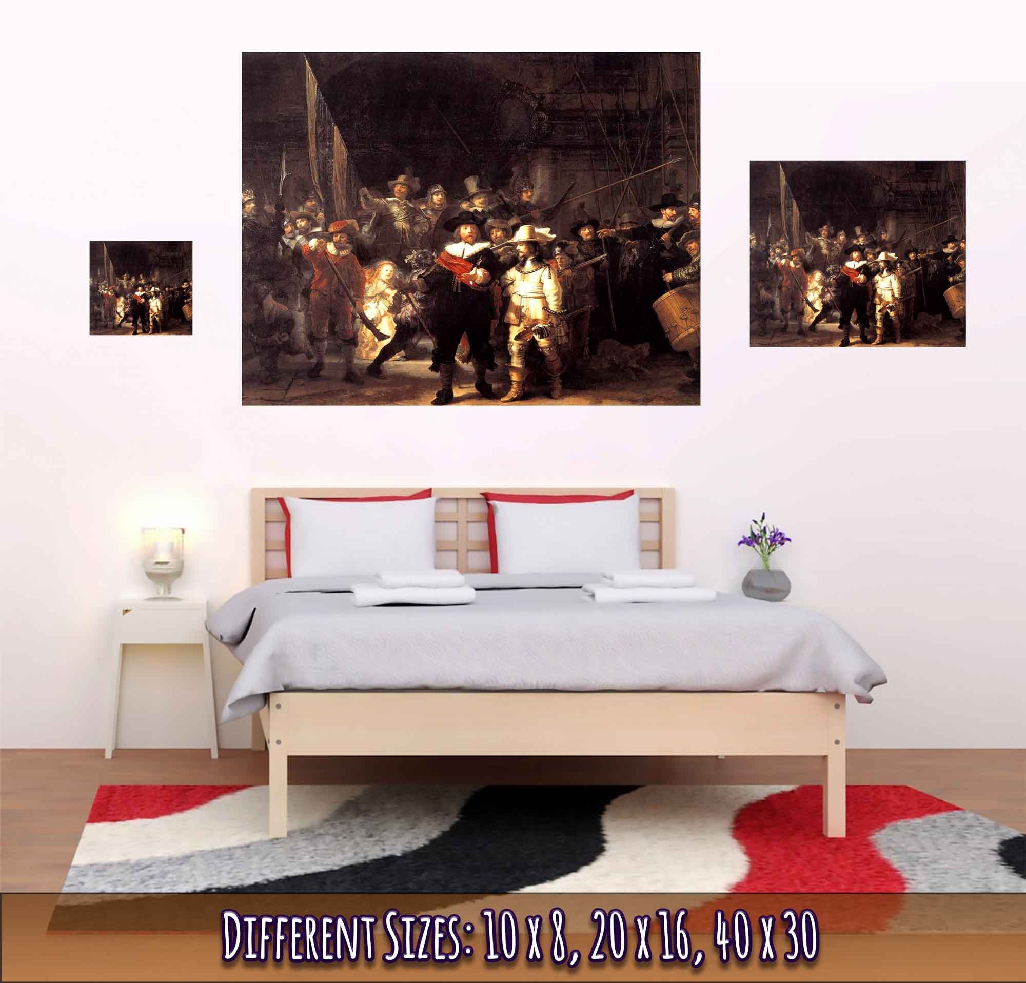 The Night Watch Poster, Rembrandt Van Rijn - The Night Watch Print - WallArtPrints4U