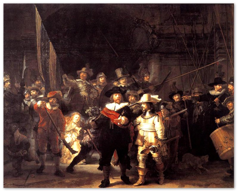 The Night Watch Poster, Rembrandt Van Rijn - The Night Watch Print - WallArtPrints4U