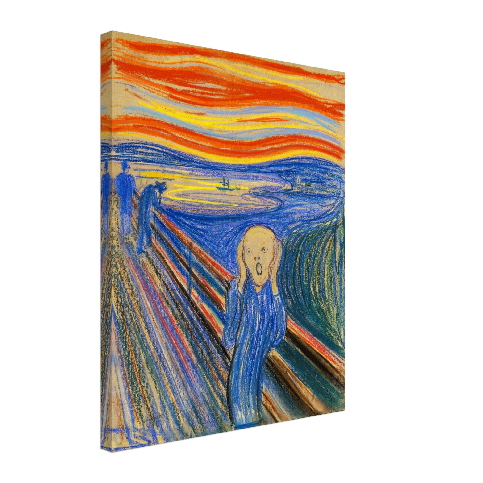 The Scream Canvas Print, Pastel Version Edvard Munch 1893 - The Scream Canvas - WallArtPrints4U