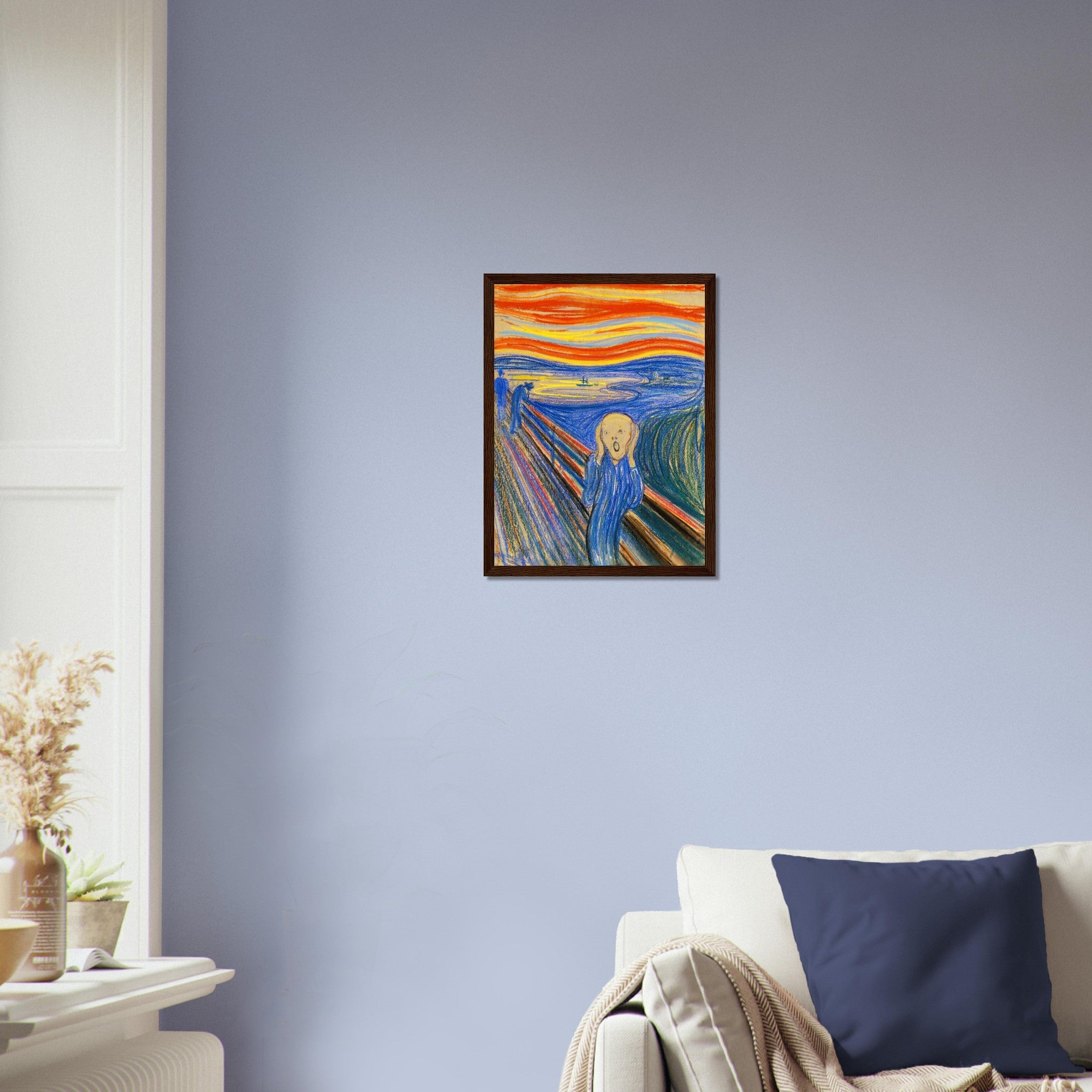 The Scream Framed Print, Pastel Version Edvard Munch 1893 - The Scream Framed - WallArtPrints4U