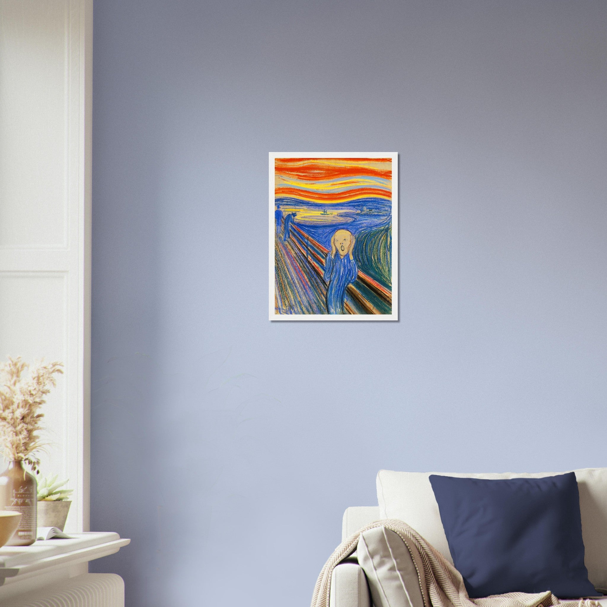 The Scream Framed Print, Pastel Version Edvard Munch 1893 - The Scream Framed - WallArtPrints4U