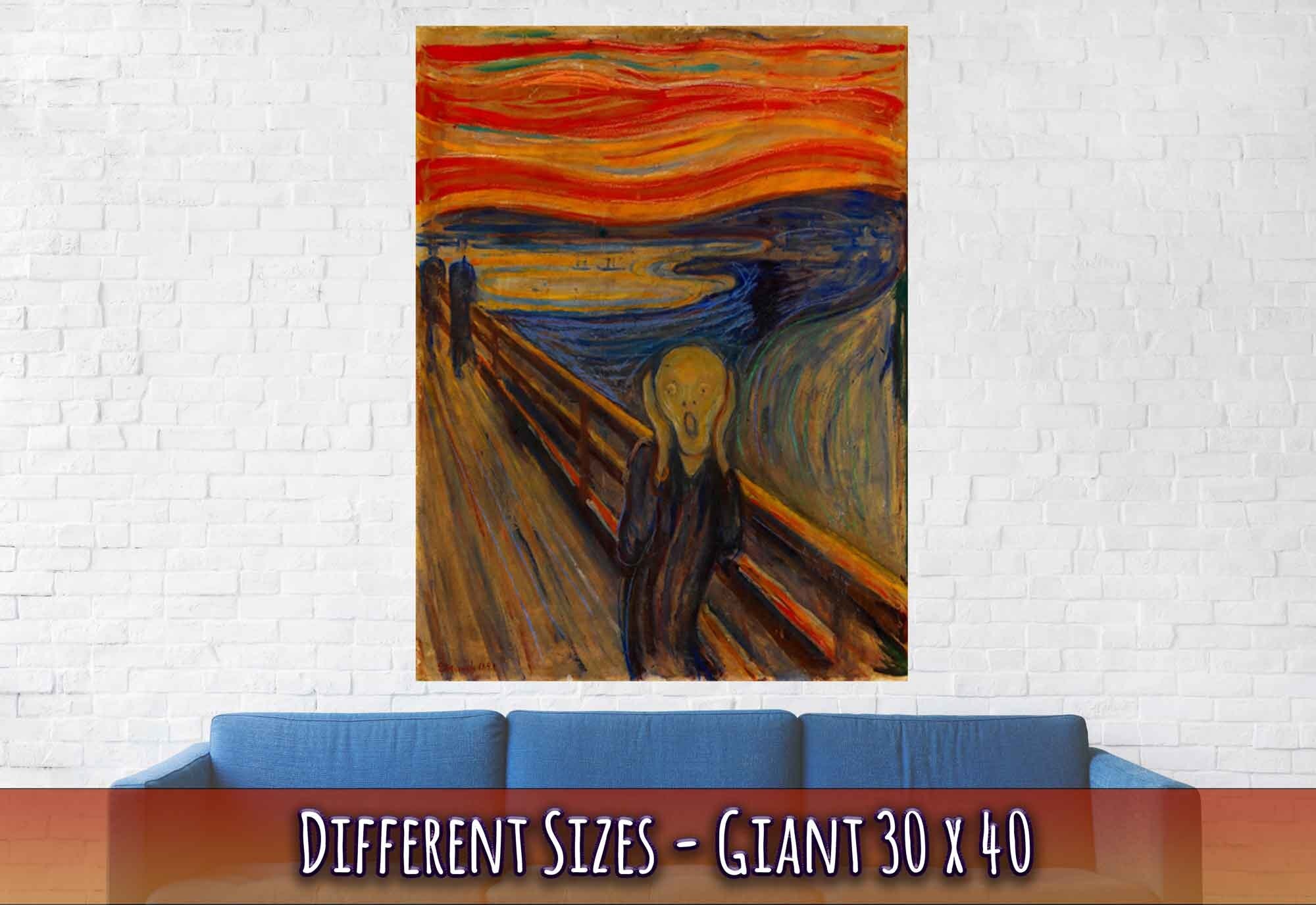 The Scream Poster, Edvard Munch 1893 - The Scream Print - The Scream Of Nature, Shriek, Shrik - WallArtPrints4U