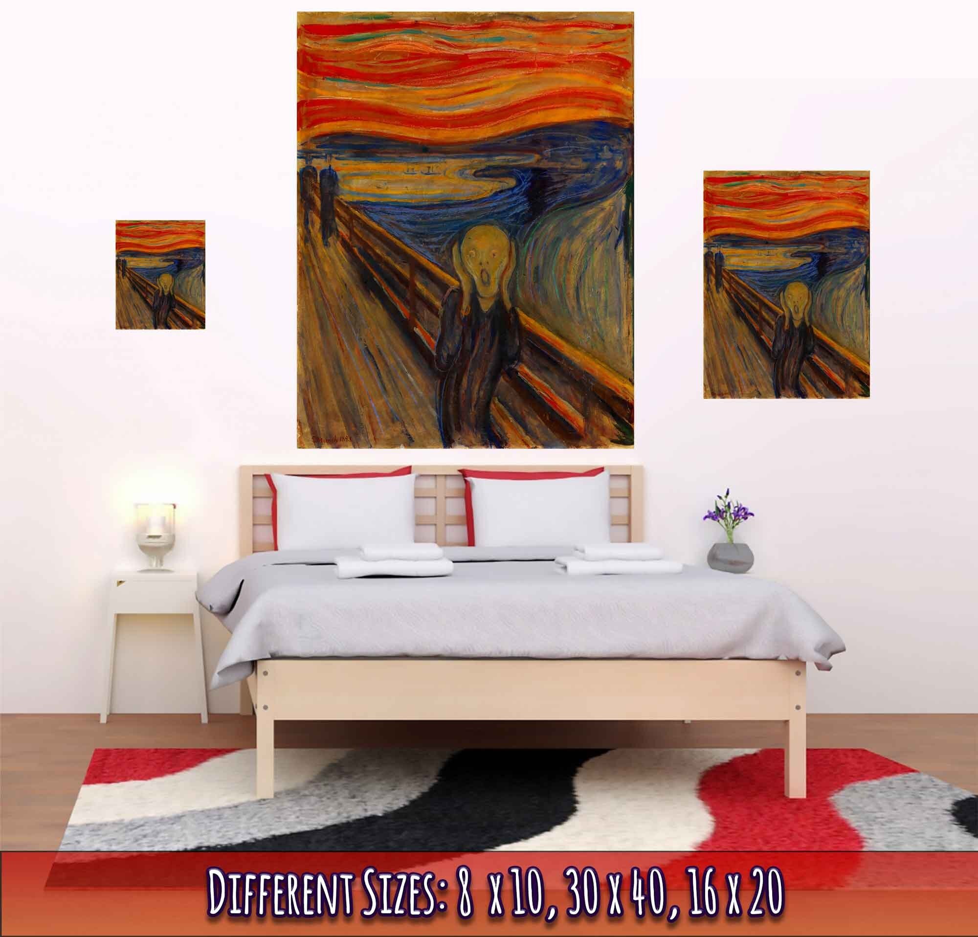 The Scream Poster, Edvard Munch 1893 - The Scream Print - The Scream Of Nature, Shriek, Shrik - WallArtPrints4U